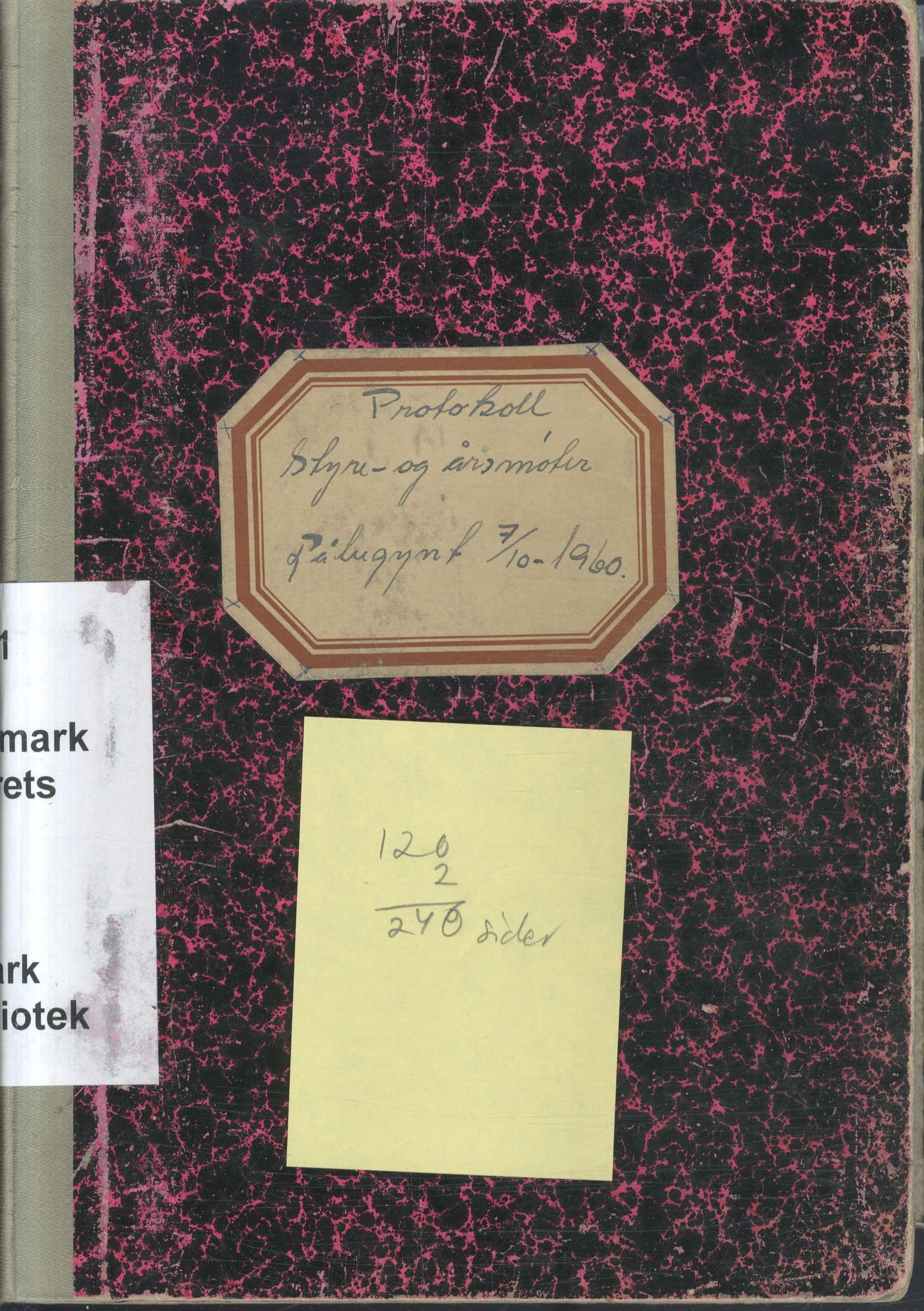 Aust-Finnmark Idrettskrets , FMFB/A-1041/A/L0006: Møteprotokoll for styre, årsmøter og arbeidsutvalg, 1960-1967