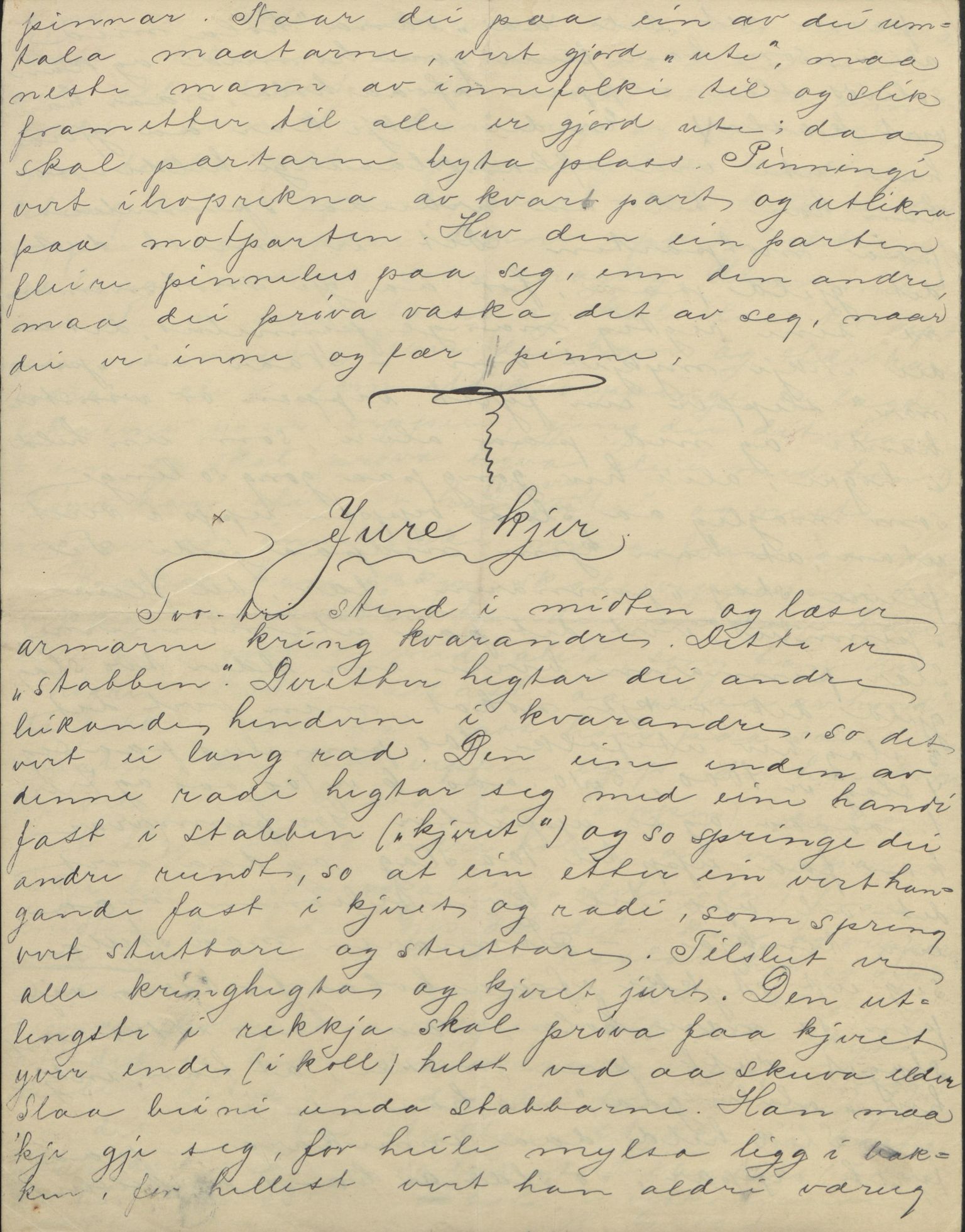 Rikard Berge, TEMU/TGM-A-1003/F/L0004/0053: 101-159 / 157 Manuskript, notatar, brev o.a. Nokre leiker, manuskript, 1906-1908, p. 40