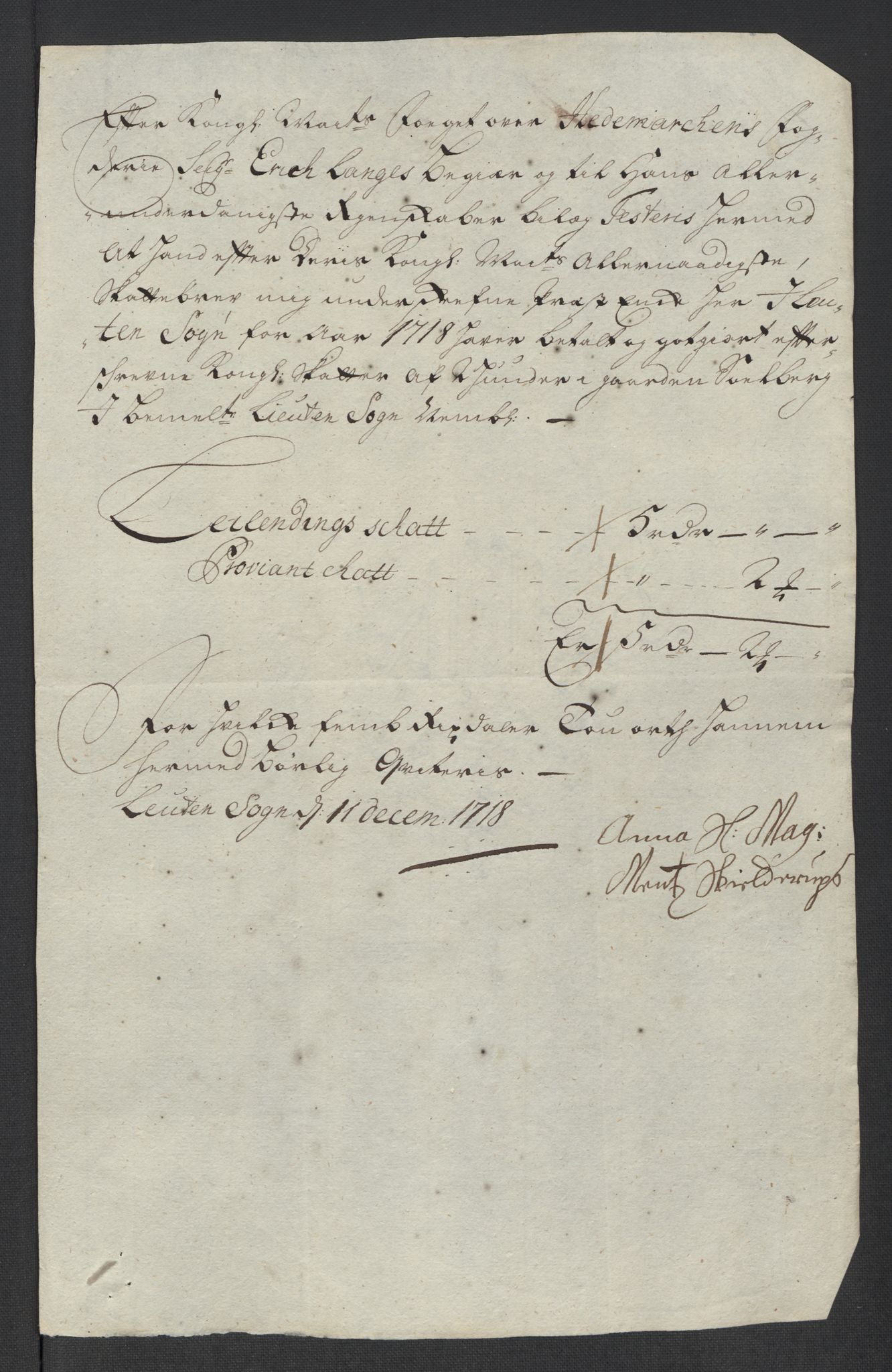 Rentekammeret inntil 1814, Reviderte regnskaper, Fogderegnskap, AV/RA-EA-4092/R16/L1057: Fogderegnskap Hedmark, 1718, p. 288