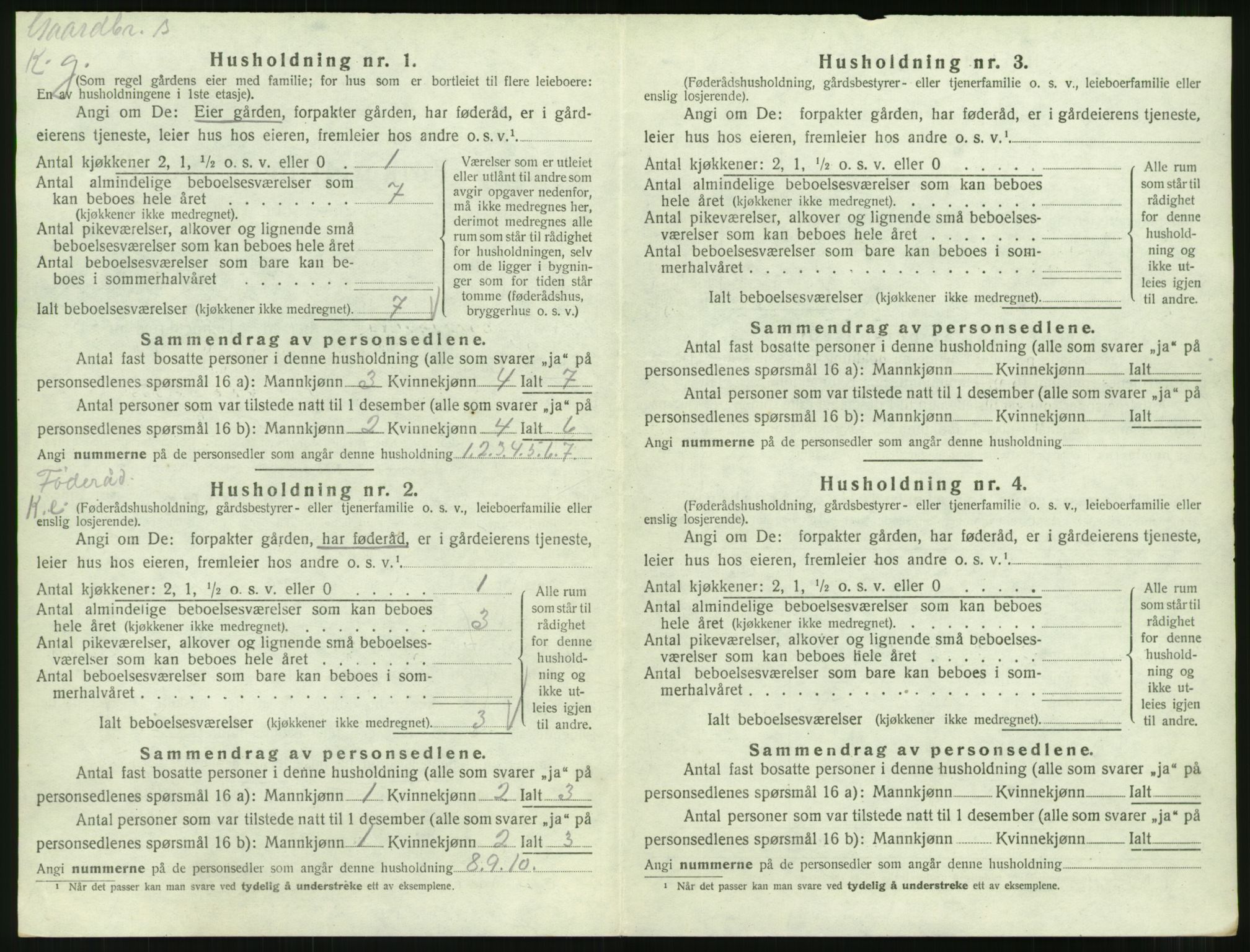 SAT, 1920 census for Eresfjord og Vistdal, 1920, p. 238