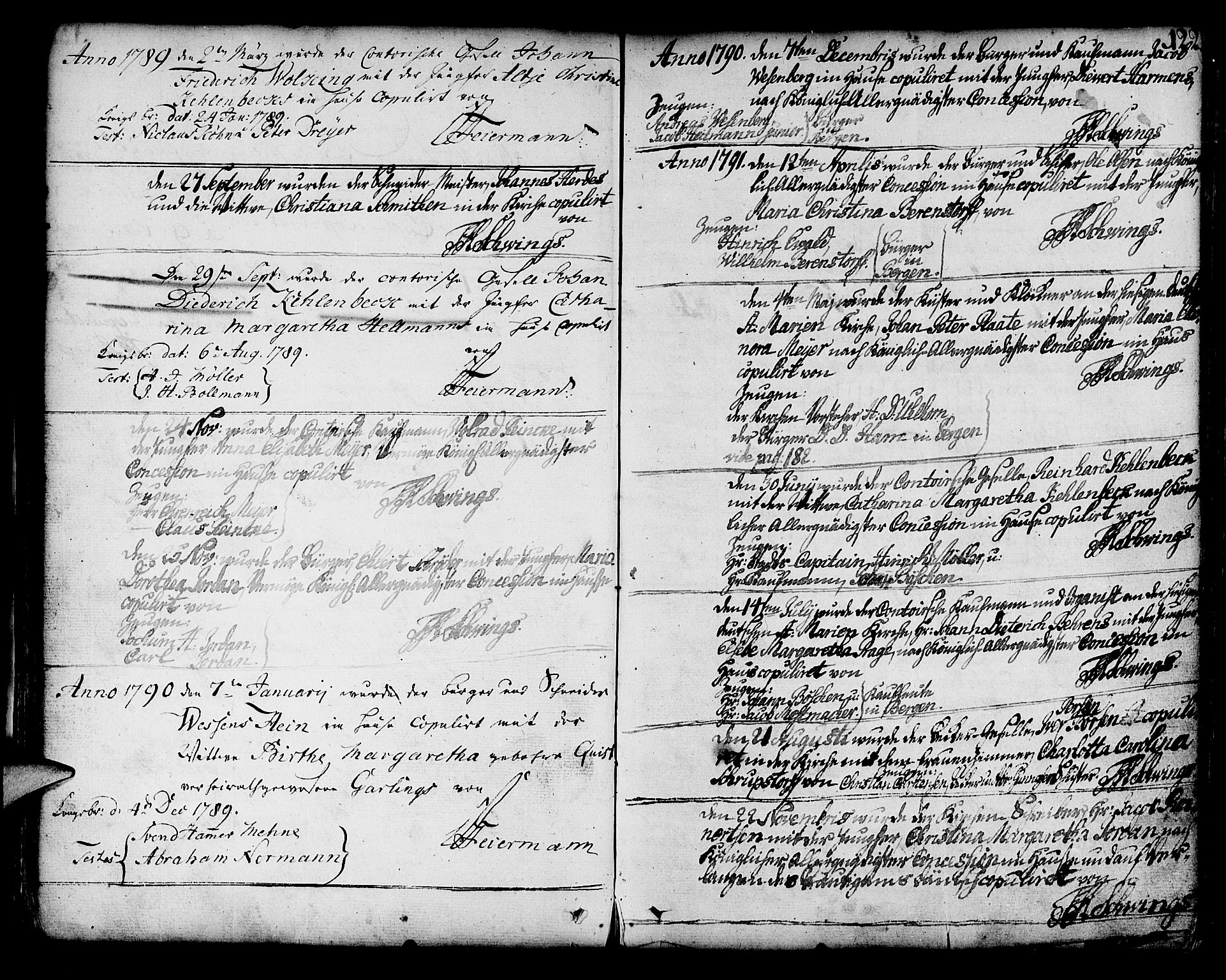 Mariakirken Sokneprestembete, SAB/A-76901/H/Haa/L0003: Parish register (official) no. A 3, 1786-1815, p. 122