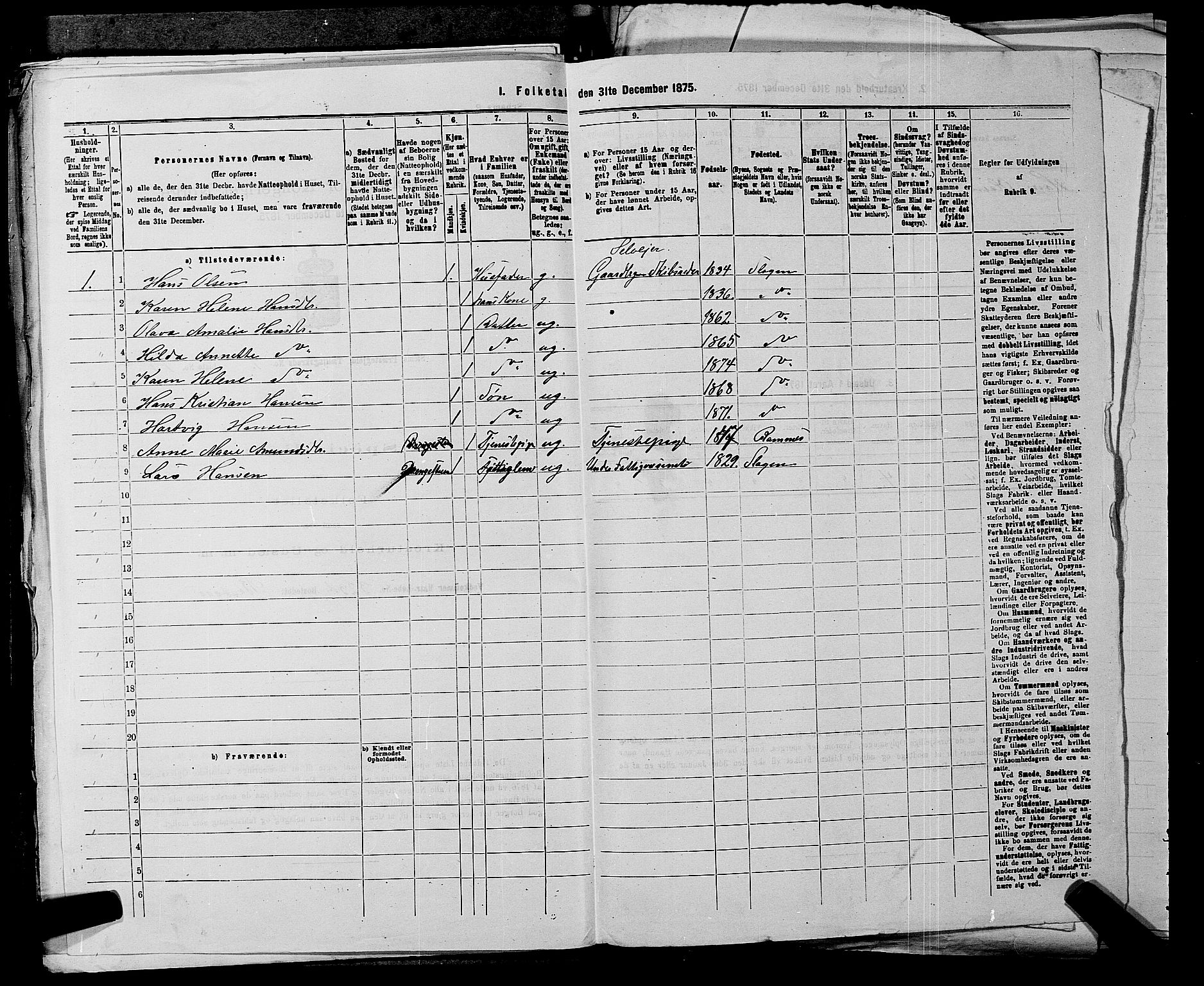 SAKO, 1875 census for 0721P Sem, 1875, p. 1347