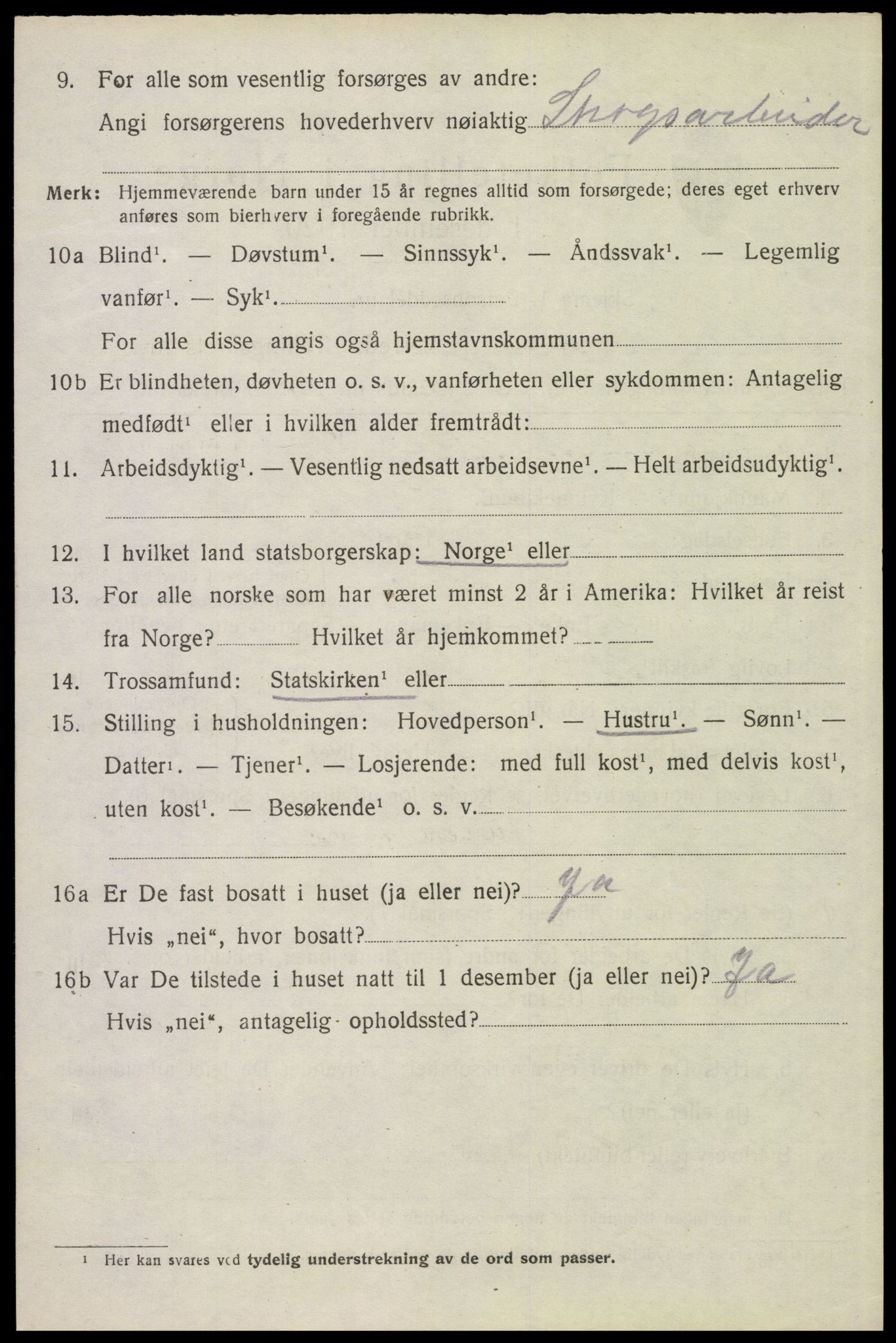 SAH, 1920 census for Stor-Elvdal, 1920, p. 8871