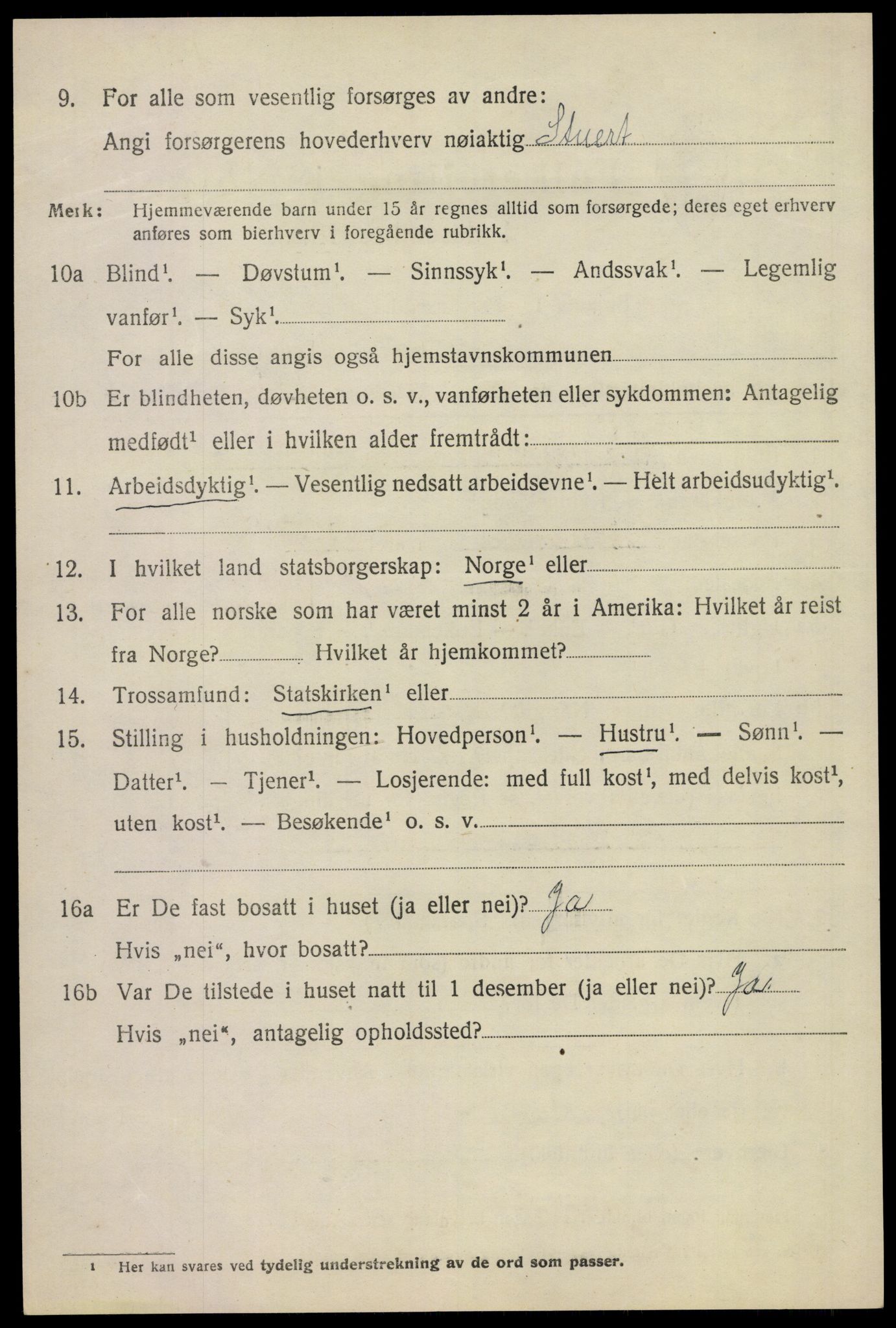 SAKO, 1920 census for Sem, 1920, p. 10790