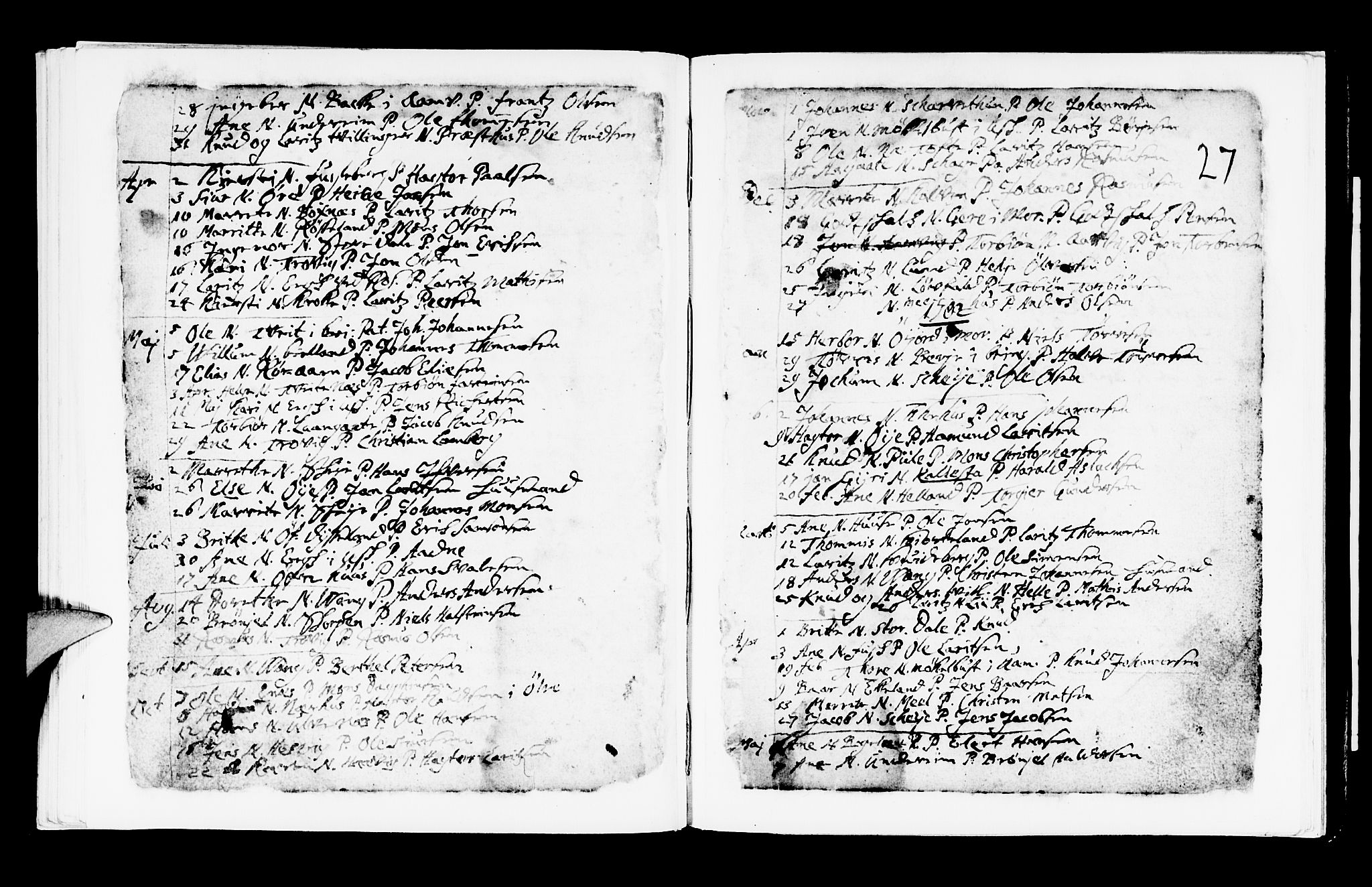 Kvinnherad sokneprestembete, AV/SAB-A-76401/H/Haa: Parish register (official) no. A 1, 1669-1709, p. 27