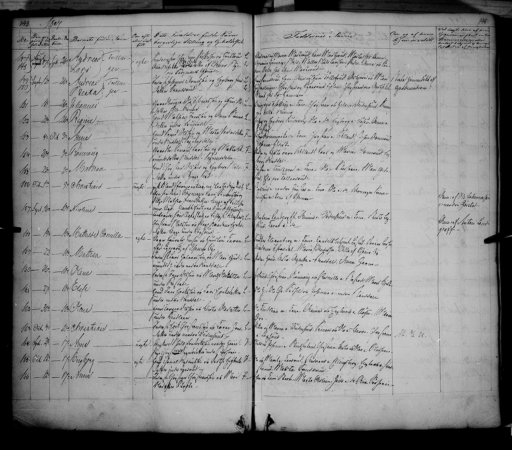 Fåberg prestekontor, AV/SAH-PREST-086/H/Ha/Haa/L0005: Parish register (official) no. 5, 1836-1854, p. 145-146