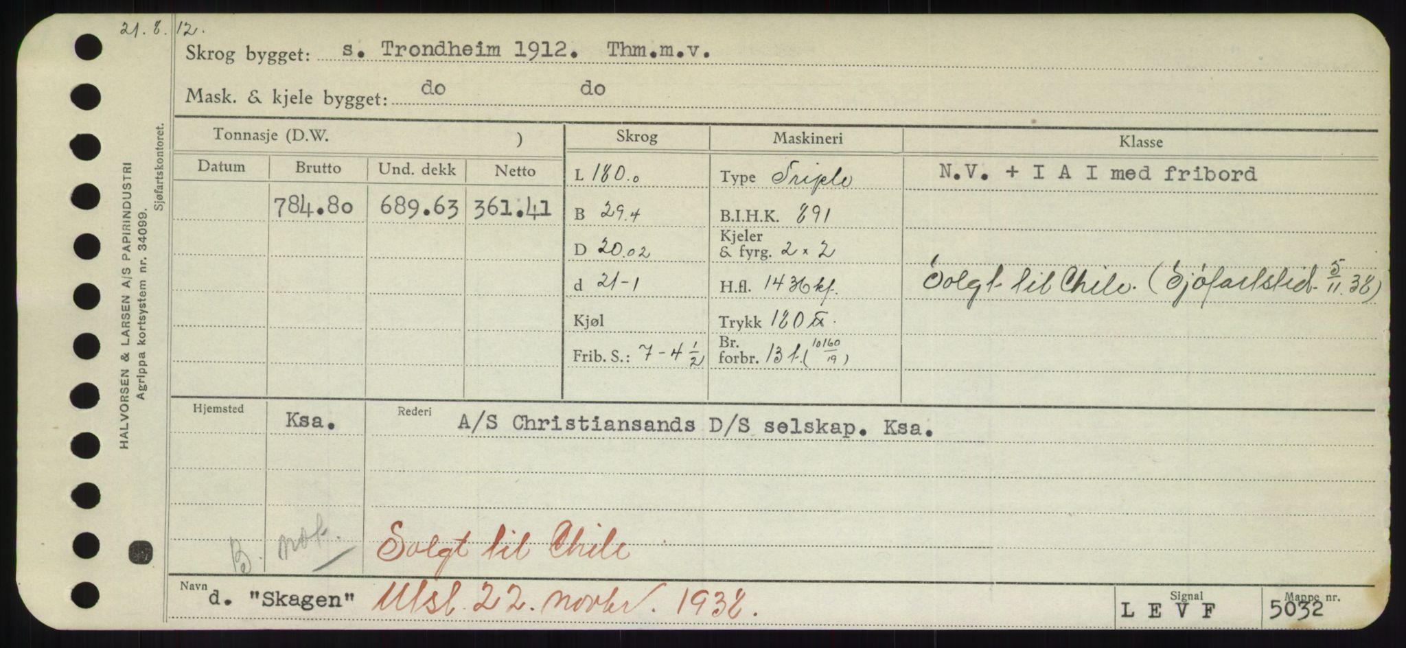 Sjøfartsdirektoratet med forløpere, Skipsmålingen, RA/S-1627/H/Hd/L0034: Fartøy, Sk-Slå, p. 17