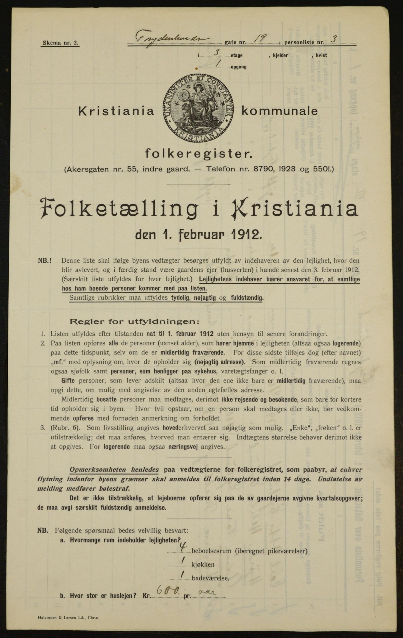 OBA, Municipal Census 1912 for Kristiania, 1912, p. 28208