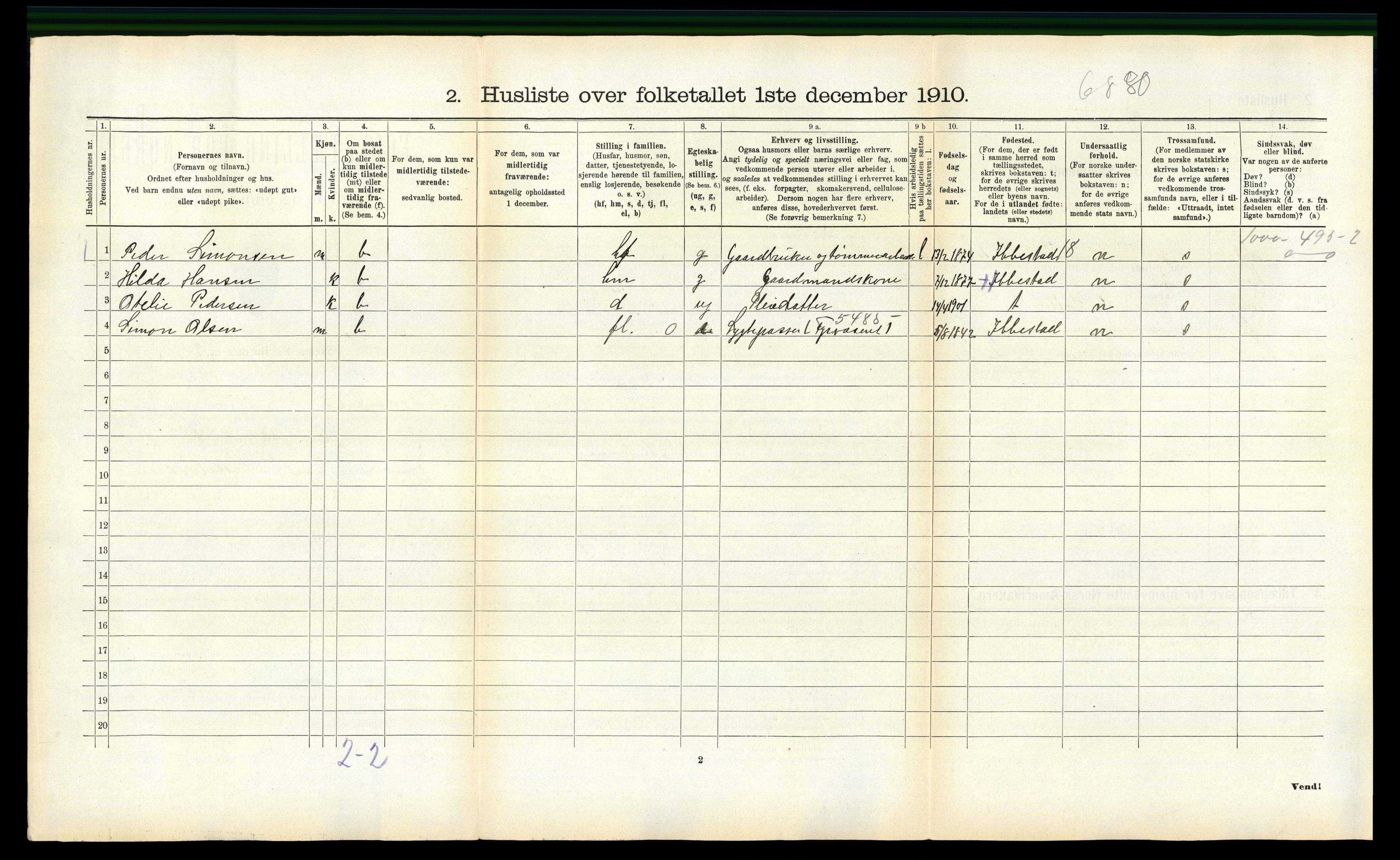 RA, 1910 census for Lødingen, 1910, p. 622