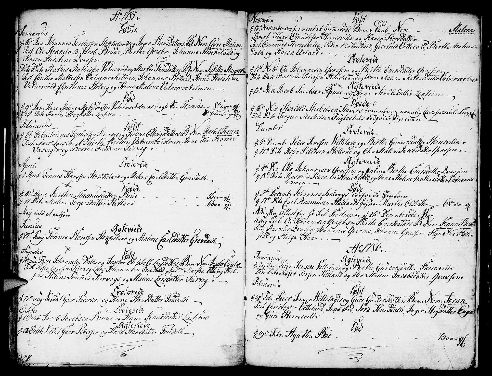Eigersund sokneprestkontor, AV/SAST-A-101807/001/30/30BA/L0004: Parish register (official) no. A 4 /2, 1776-1789