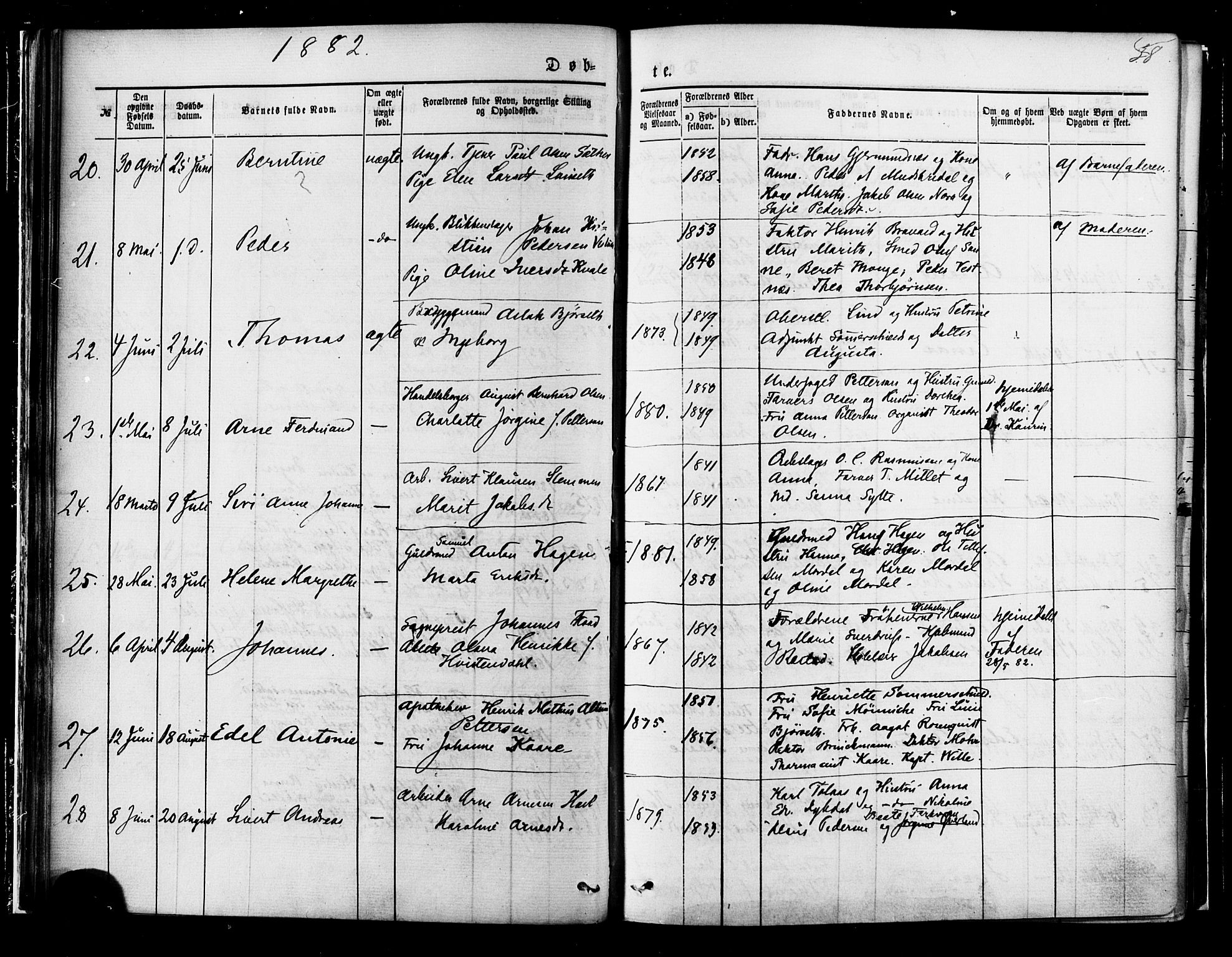 Ministerialprotokoller, klokkerbøker og fødselsregistre - Møre og Romsdal, AV/SAT-A-1454/558/L0691: Parish register (official) no. 558A05, 1873-1886, p. 38