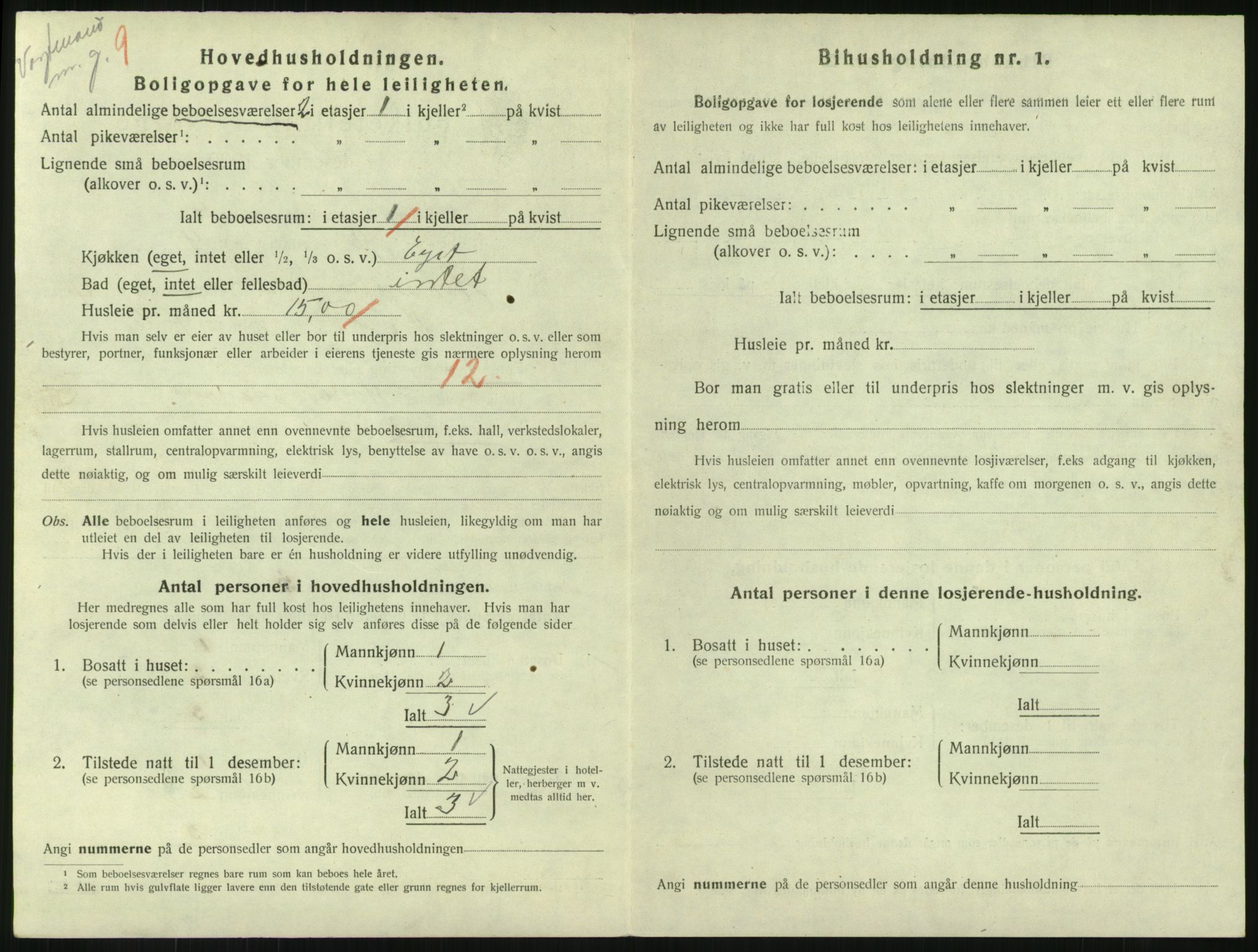 SAKO, 1920 census for Holmestrand, 1920, p. 1461