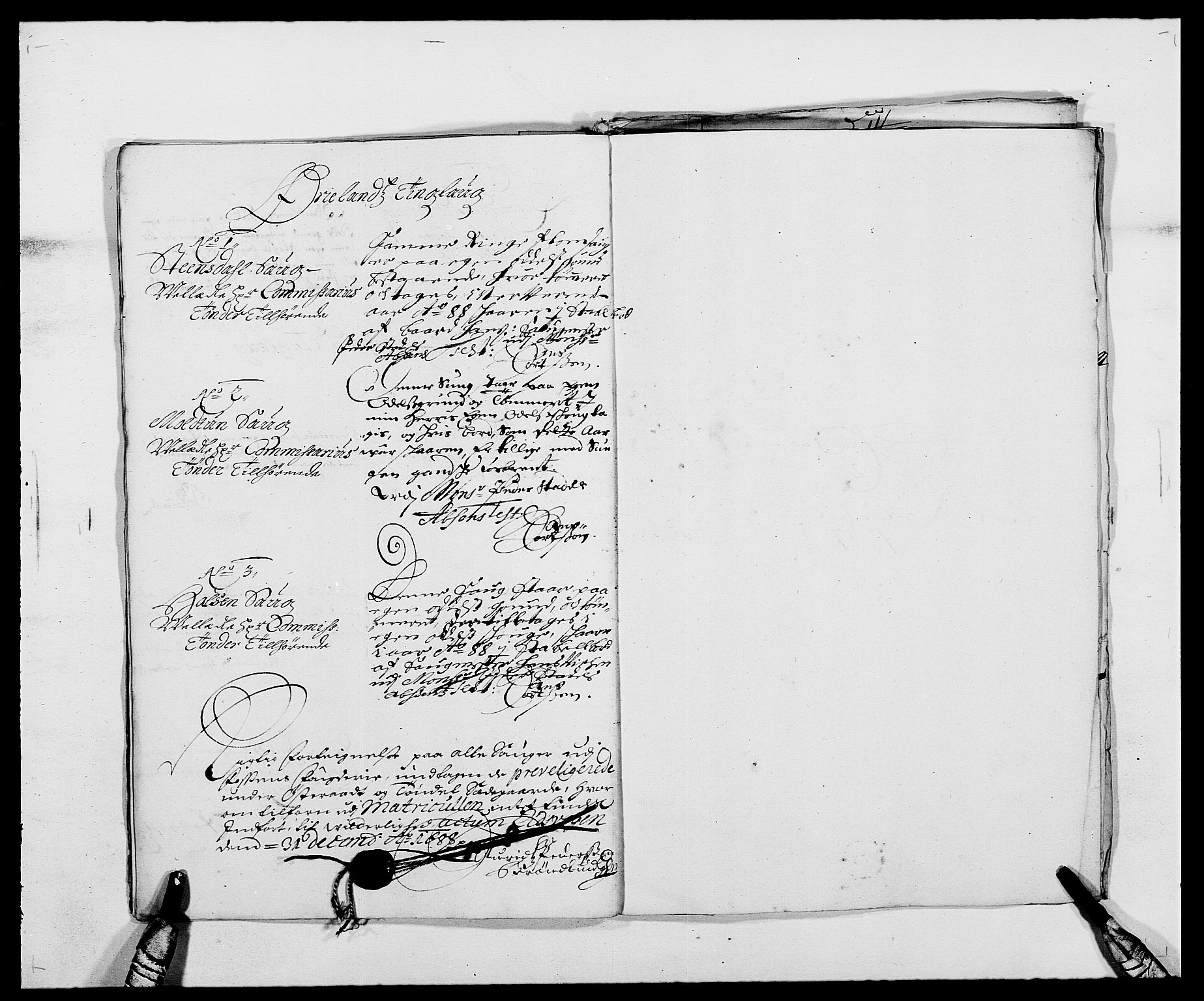 Rentekammeret inntil 1814, Reviderte regnskaper, Fogderegnskap, RA/EA-4092/R57/L3846: Fogderegnskap Fosen, 1688, p. 78