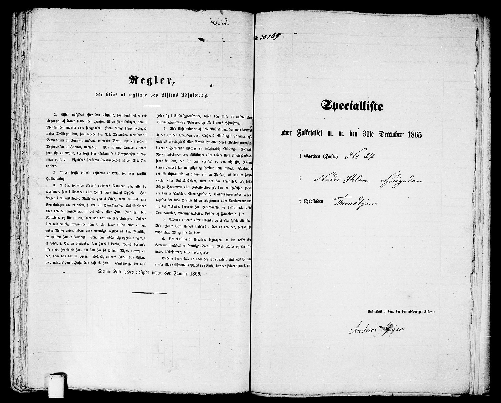 RA, 1865 census for Trondheim, 1865, p. 2017