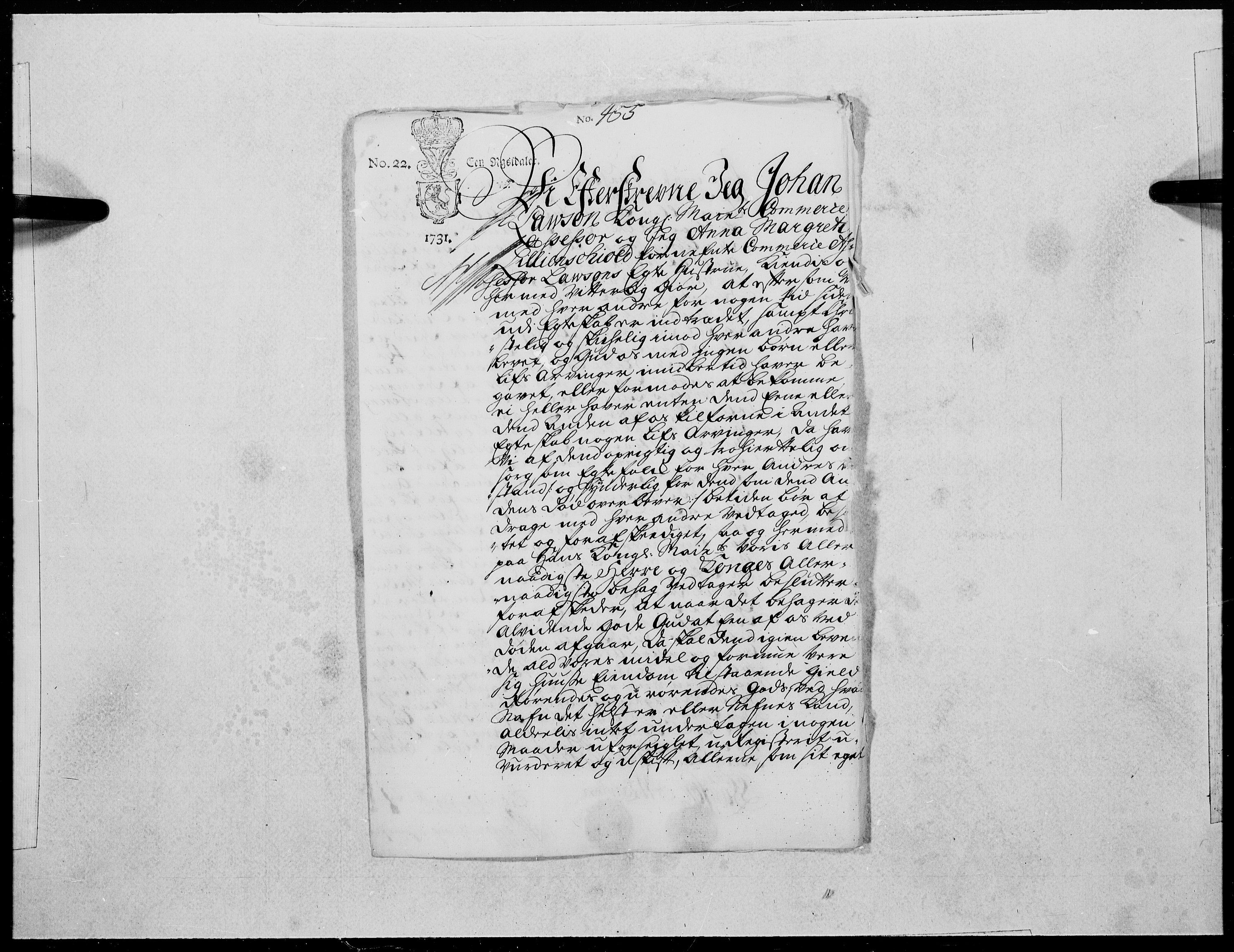 Danske Kanselli 1572-1799, AV/RA-EA-3023/F/Fc/Fcc/Fcca/L0110: Norske innlegg 1572-1799, 1731, p. 251