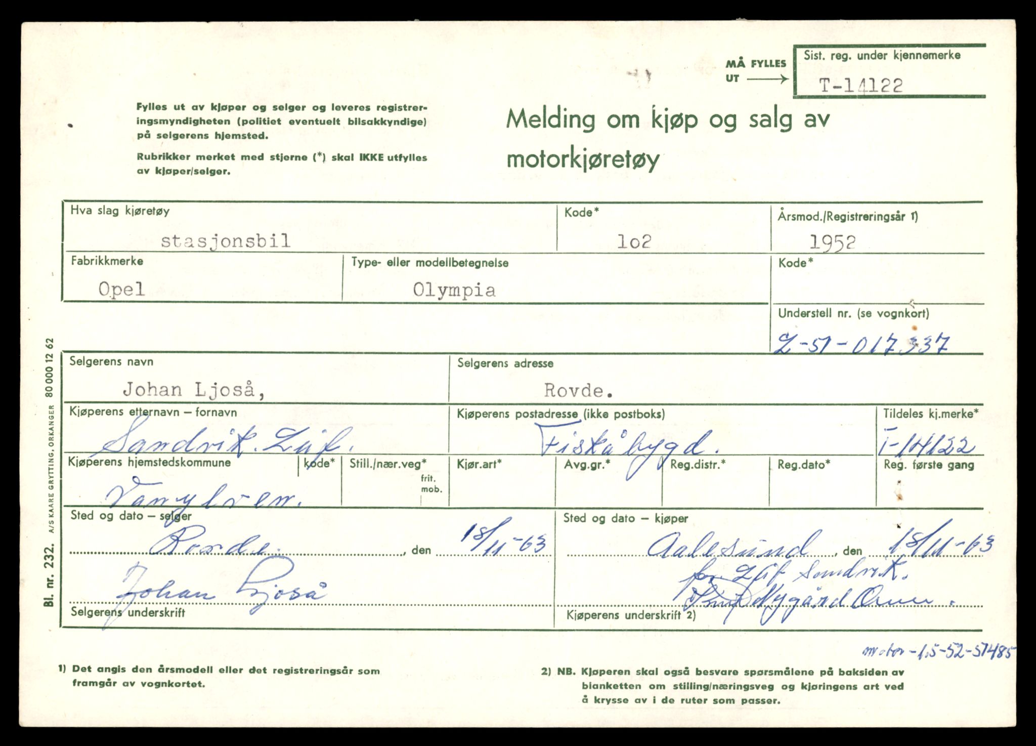 Møre og Romsdal vegkontor - Ålesund trafikkstasjon, AV/SAT-A-4099/F/Fe/L0043: Registreringskort for kjøretøy T 14080 - T 14204, 1927-1998, p. 1163