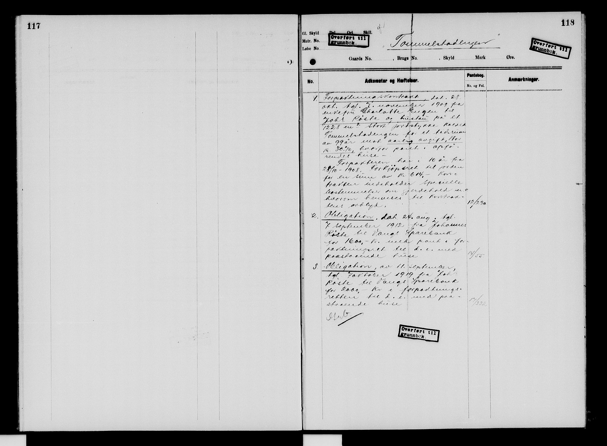 Nord-Hedmark sorenskriveri, SAH/TING-012/H/Ha/Had/Hade/L0009: Mortgage register no. 4.9, 1924-1940, p. 117-118