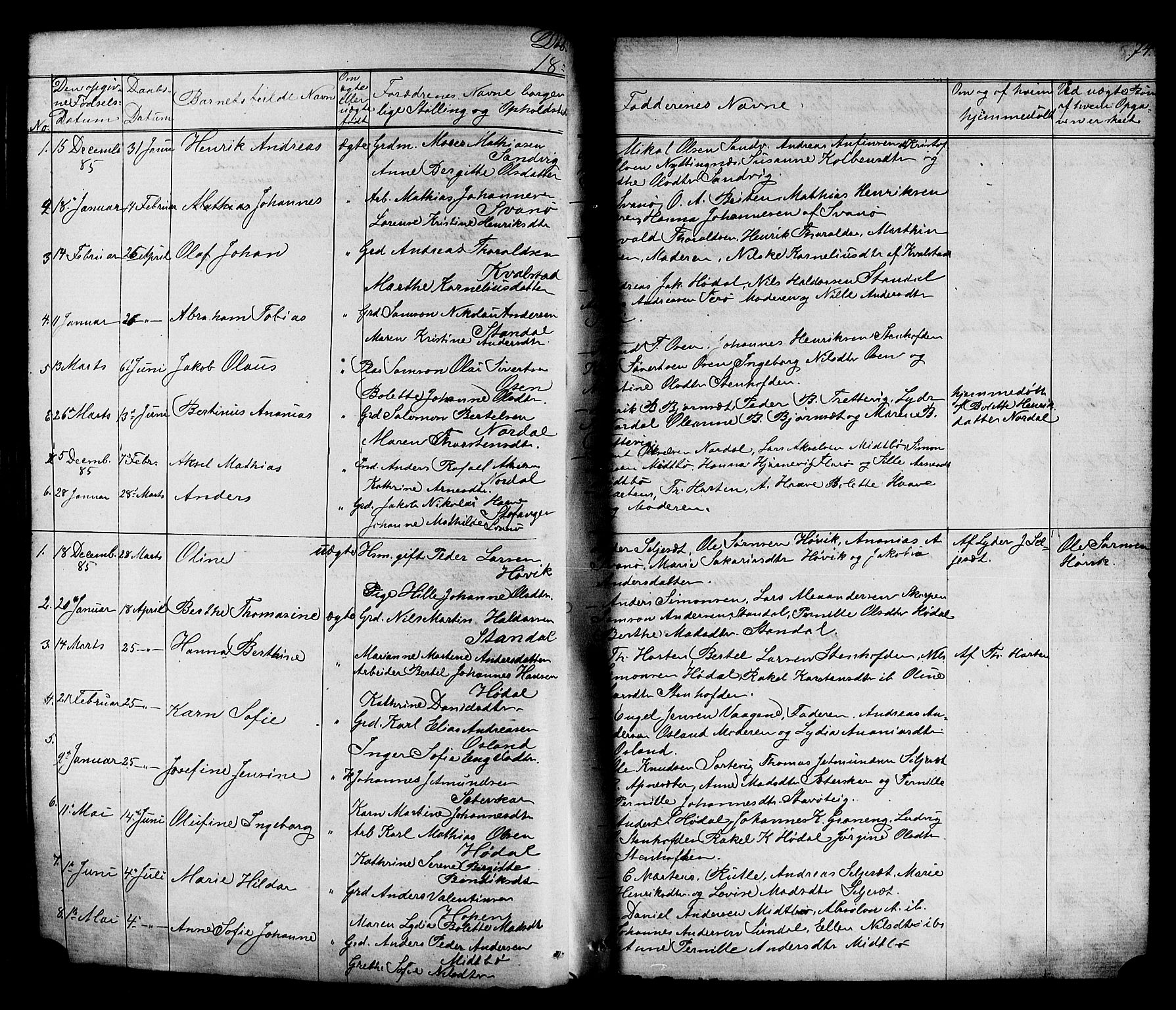 Kinn sokneprestembete, AV/SAB-A-80801/H/Hab/Habc/L0002: Parish register (copy) no. C 2, 1869-1918, p. 74