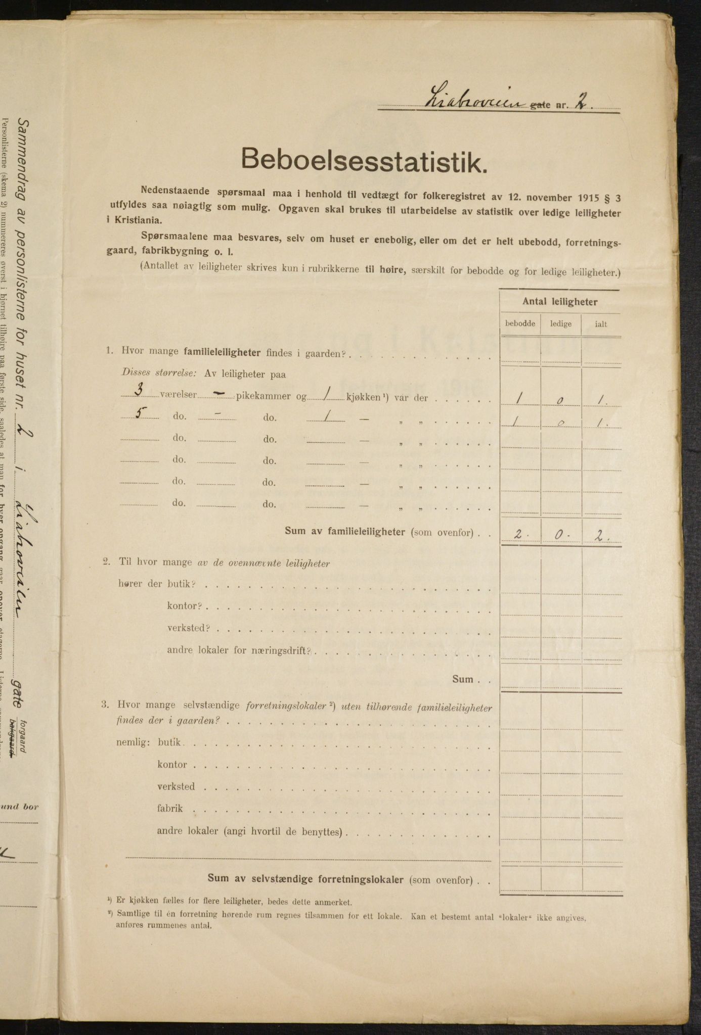 OBA, Municipal Census 1916 for Kristiania, 1916, p. 59081