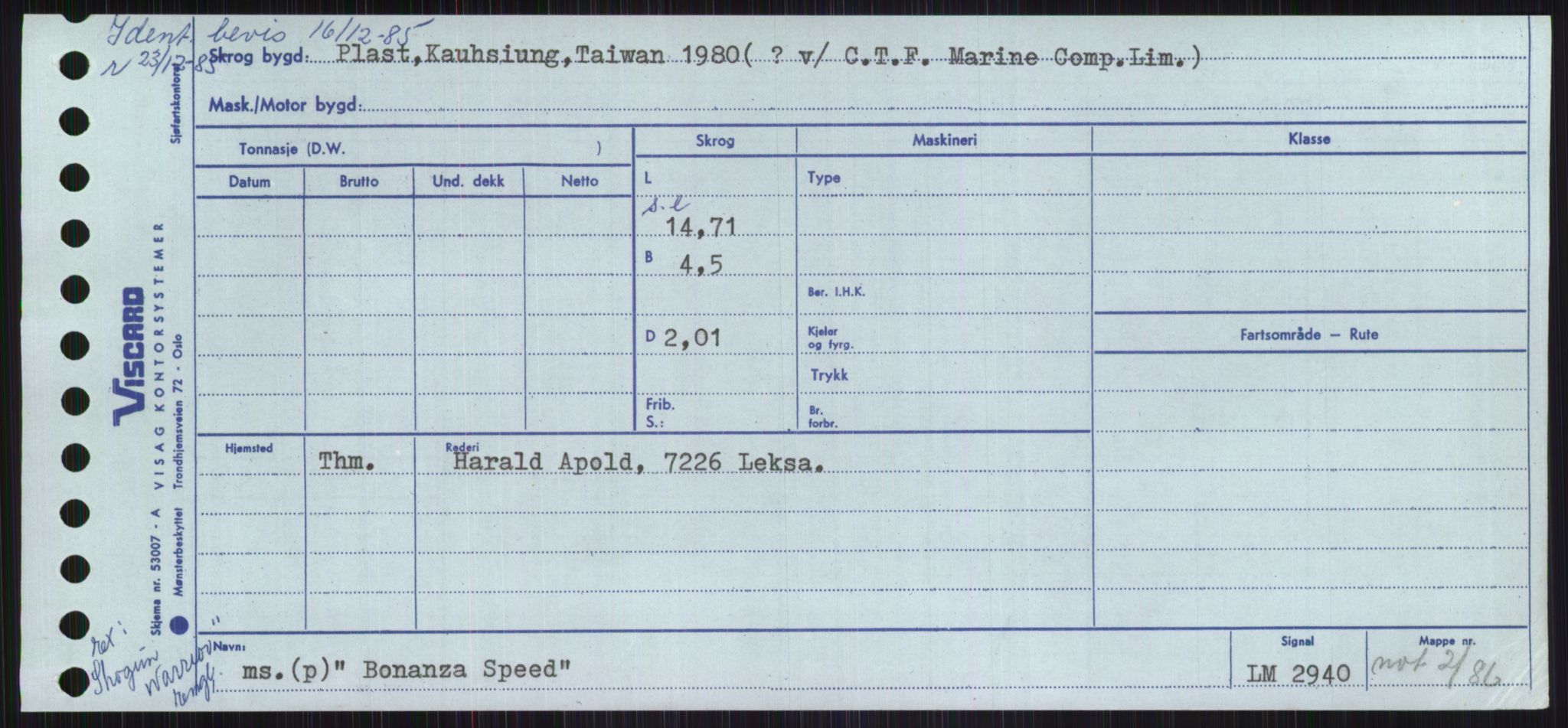 Sjøfartsdirektoratet med forløpere, Skipsmålingen, RA/S-1627/H/Ha/L0001/0002: Fartøy, A-Eig / Fartøy Bjør-Eig, p. 127