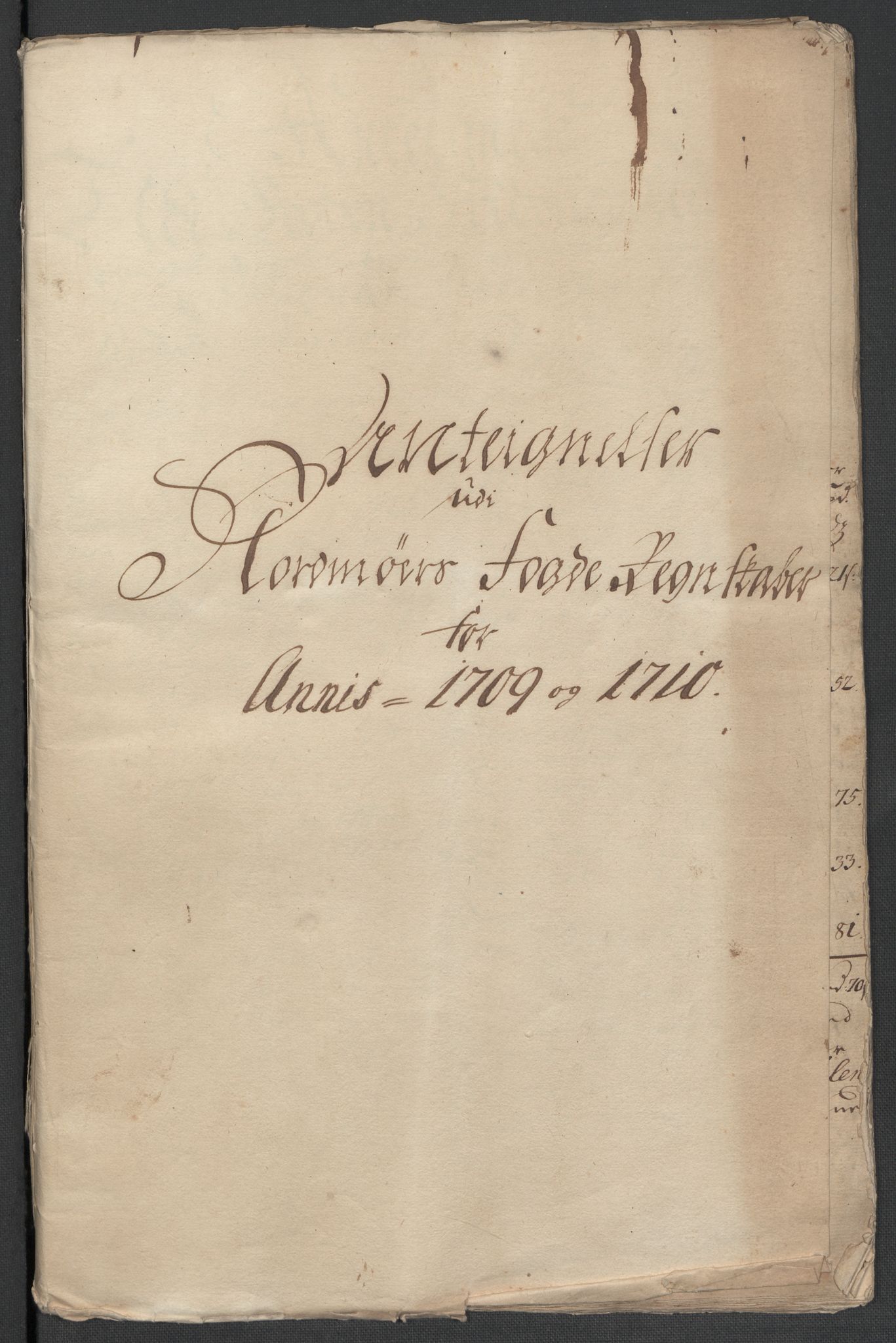 Rentekammeret inntil 1814, Reviderte regnskaper, Fogderegnskap, RA/EA-4092/R56/L3744: Fogderegnskap Nordmøre, 1709-1710, p. 334