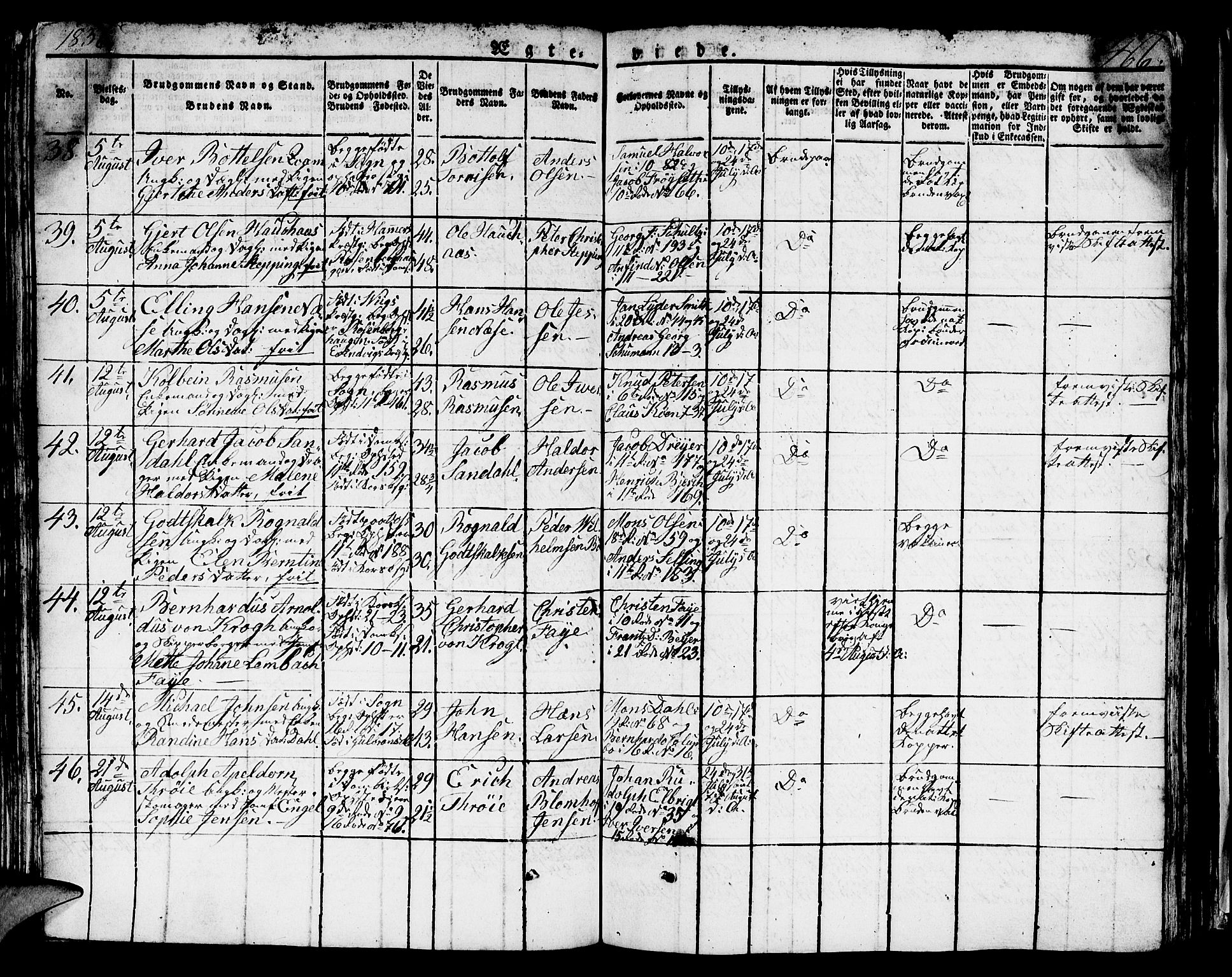 Domkirken sokneprestembete, AV/SAB-A-74801/H/Hab/L0002: Parish register (copy) no. A 2, 1821-1839, p. 466