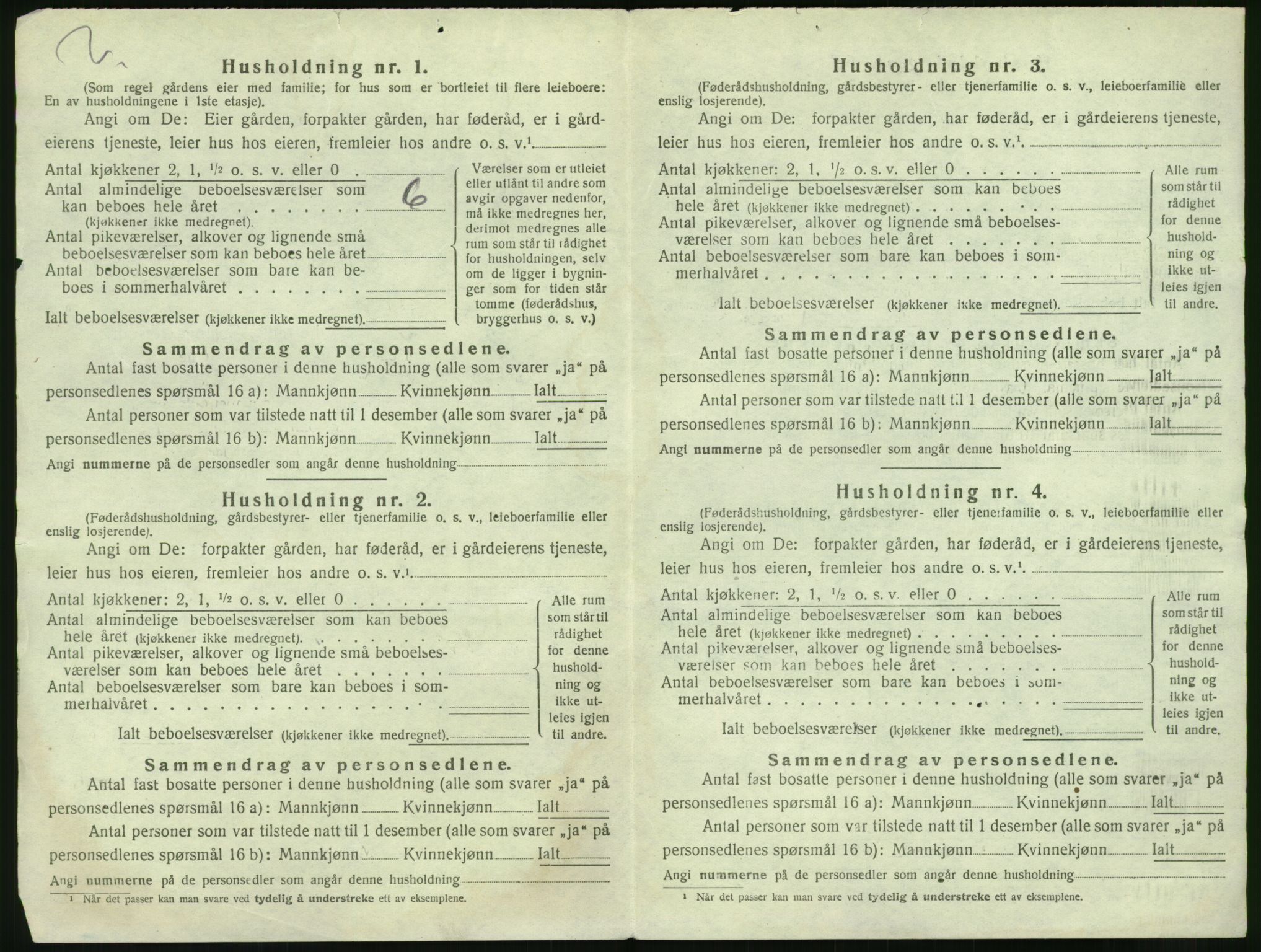 SAK, 1920 census for Vegårshei, 1920, p. 145