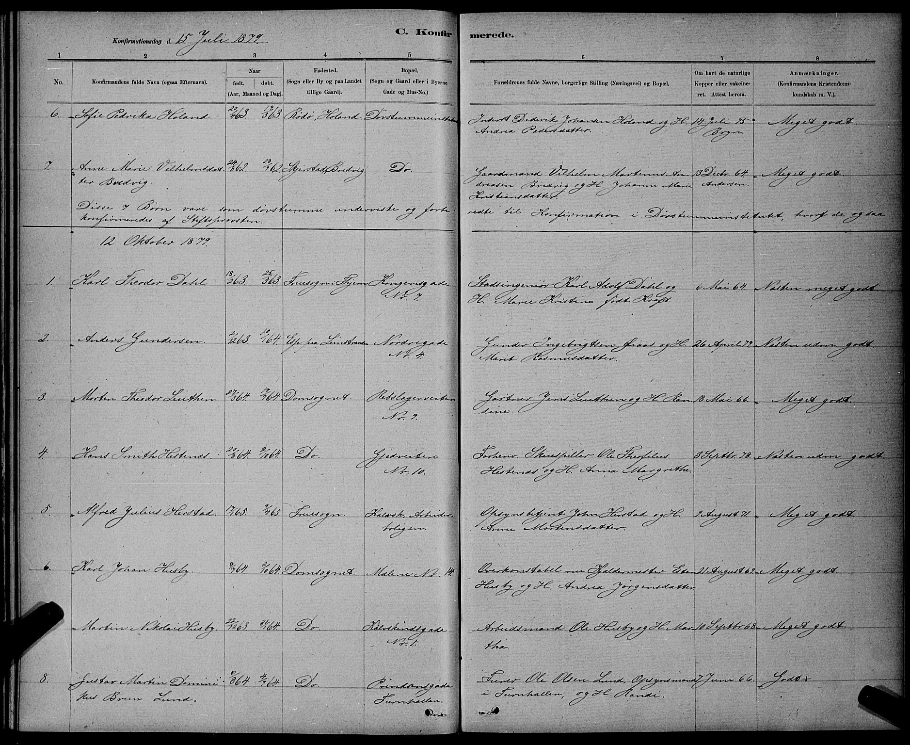 Ministerialprotokoller, klokkerbøker og fødselsregistre - Sør-Trøndelag, AV/SAT-A-1456/601/L0091: Parish register (copy) no. 601C09, 1878-1883