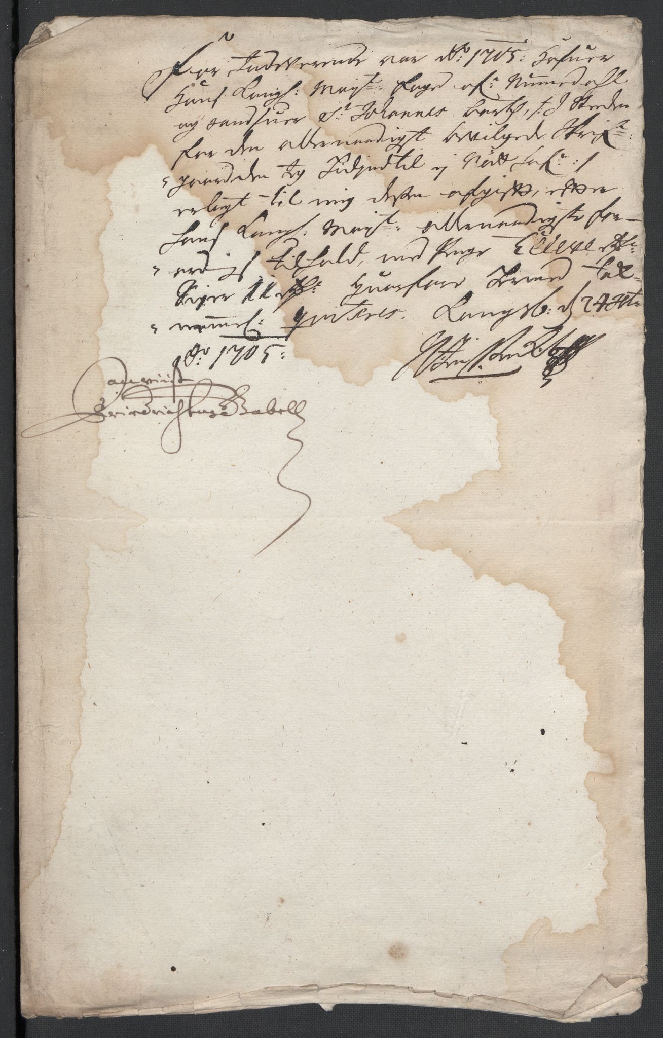 Rentekammeret inntil 1814, Reviderte regnskaper, Fogderegnskap, RA/EA-4092/R24/L1583: Fogderegnskap Numedal og Sandsvær, 1705-1706, p. 175