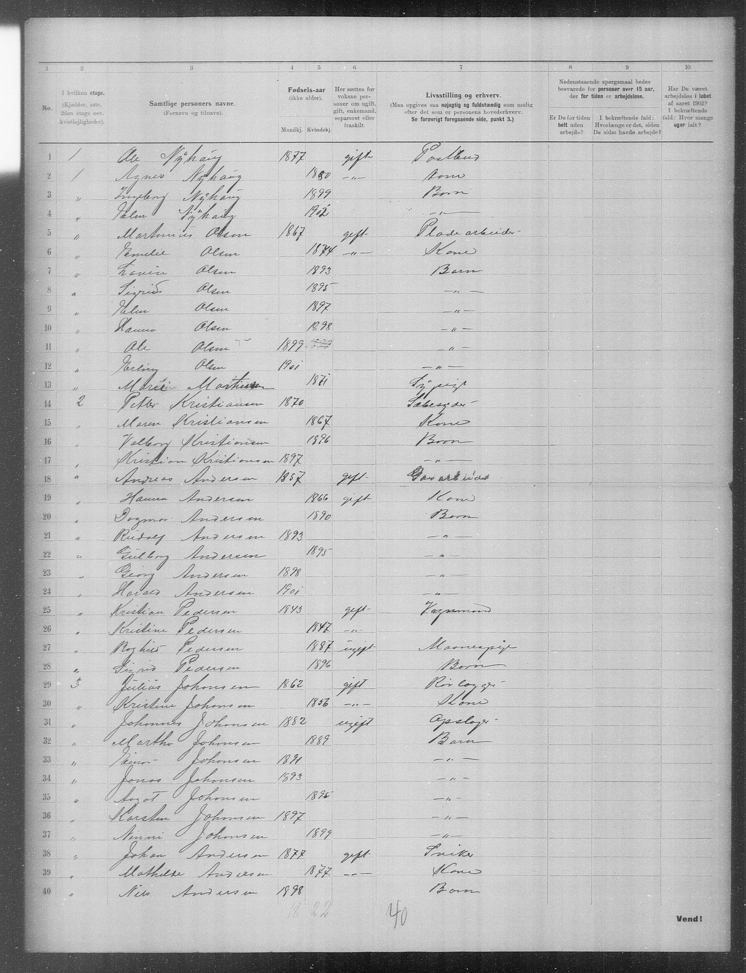 OBA, Municipal Census 1902 for Kristiania, 1902, p. 23777