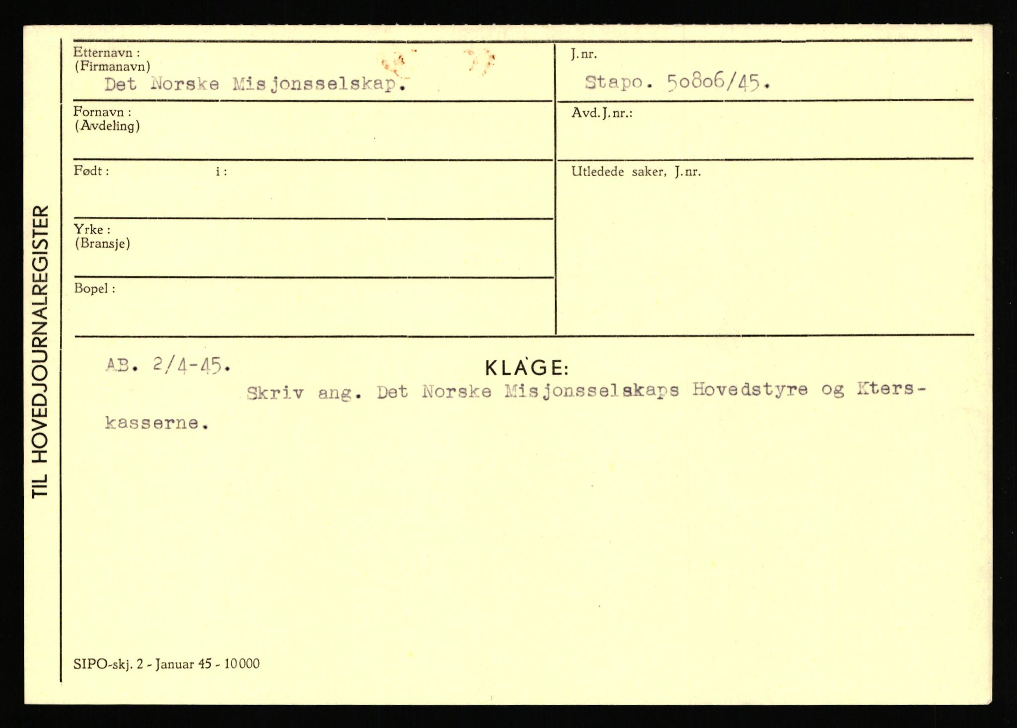 Statspolitiet - Hovedkontoret / Osloavdelingen, AV/RA-S-1329/C/Ca/L0003: Brechan - Eichinger	, 1943-1945, p. 3872