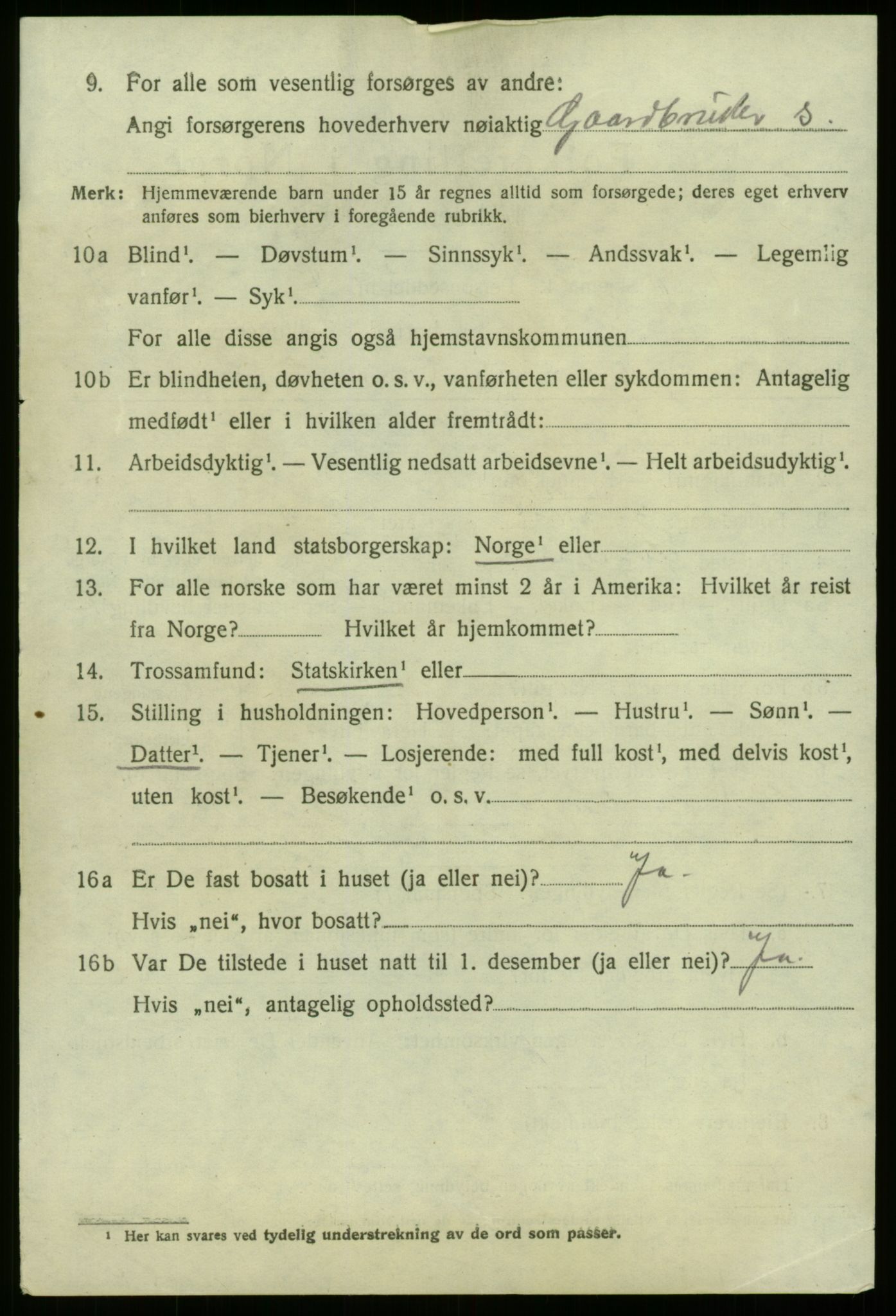 SAB, 1920 census for Eid, 1920, p. 4087