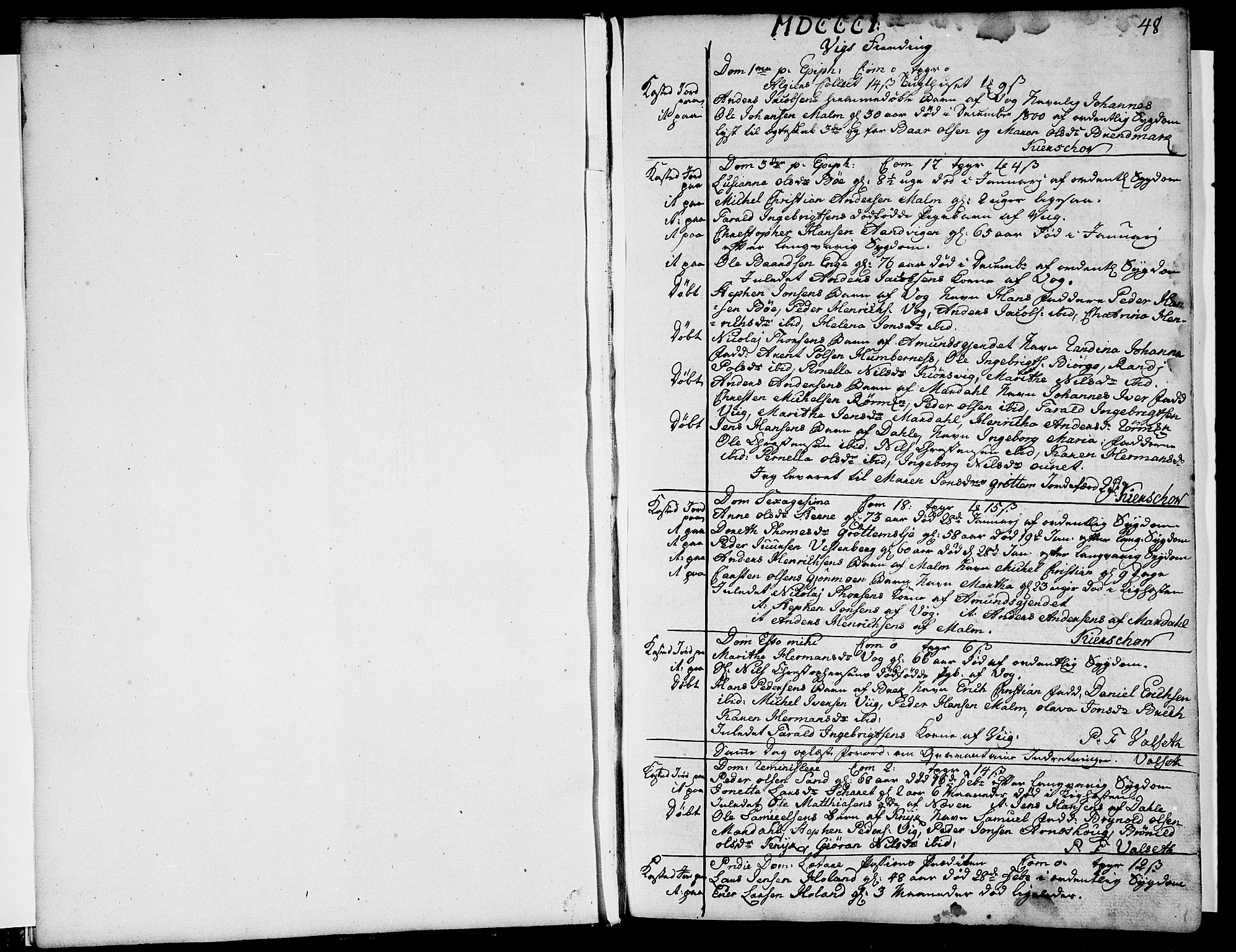 Ministerialprotokoller, klokkerbøker og fødselsregistre - Nordland, SAT/A-1459/812/L0174: Parish register (official) no. 812A03, 1801-1819, p. 48