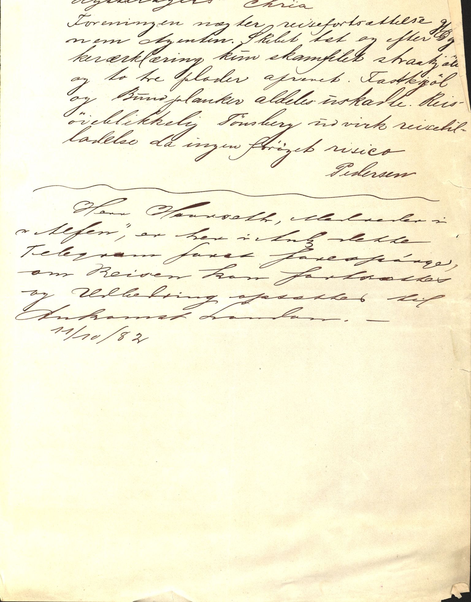 Pa 63 - Østlandske skibsassuranceforening, VEMU/A-1079/G/Ga/L0014/0011: Havaridokumenter / Agra, Anna, Jorsalfarer, Alfen, Uller, Solon, 1882, p. 42