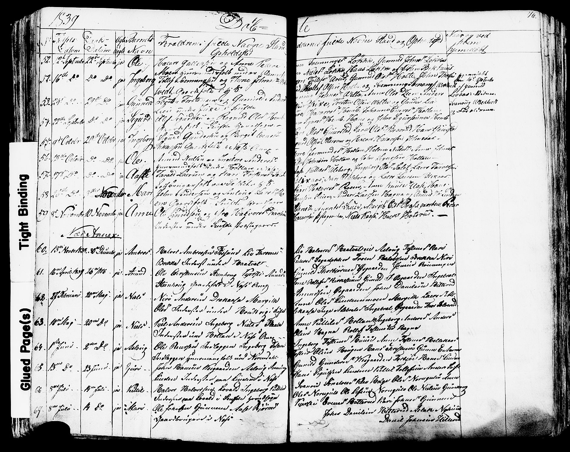 Sauherad kirkebøker, SAKO/A-298/F/Fa/L0006: Parish register (official) no. I 6, 1827-1850, p. 76