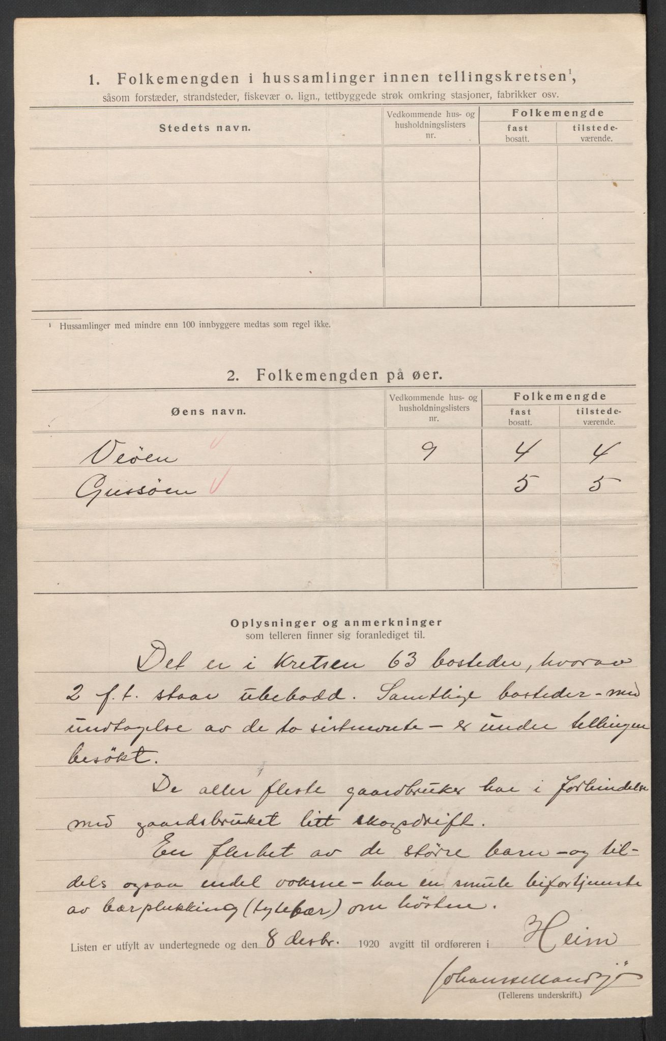 SAT, 1920 census for Heim, 1920, p. 30