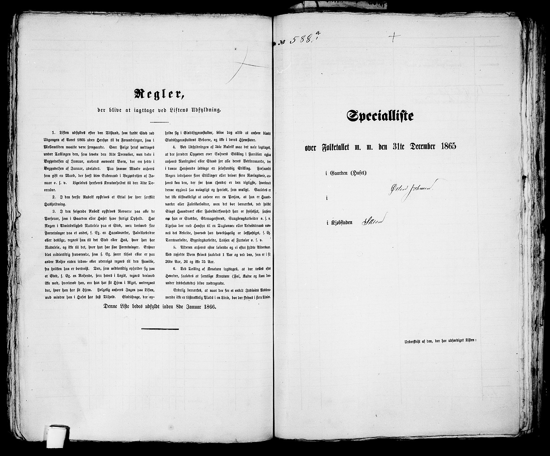 RA, 1865 census for Skien, 1865, p. 1208