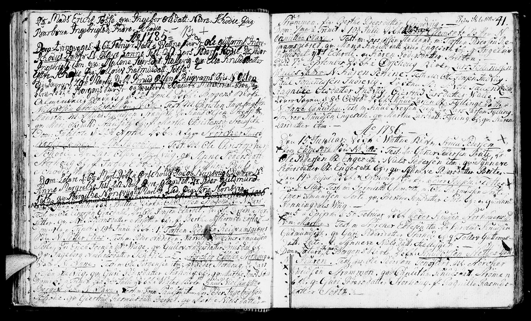 Ministerialprotokoller, klokkerbøker og fødselsregistre - Møre og Romsdal, AV/SAT-A-1454/524/L0350: Parish register (official) no. 524A02, 1780-1817, p. 41