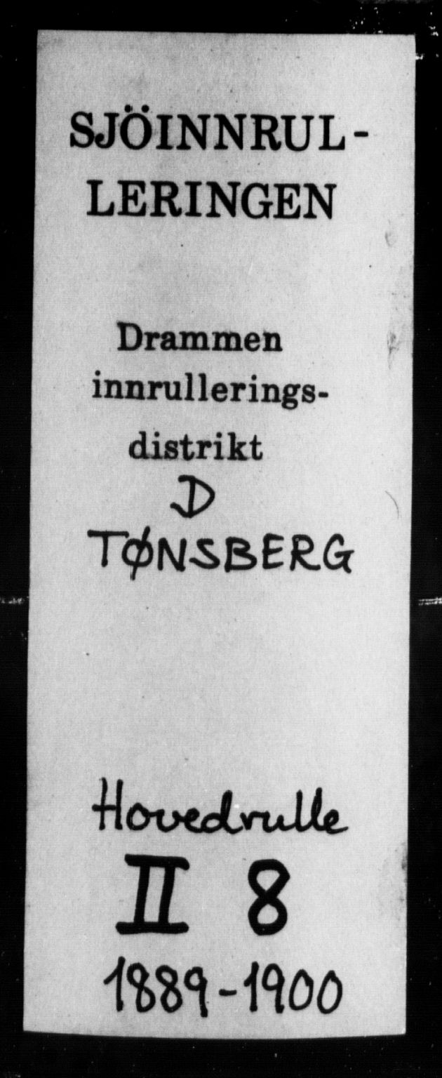 Tønsberg innrulleringskontor, SAKO/A-786/F/Fc/Fcb/L0008: Hovedrulle Patent nr. 7907-9042, 1889-1900, p. 1