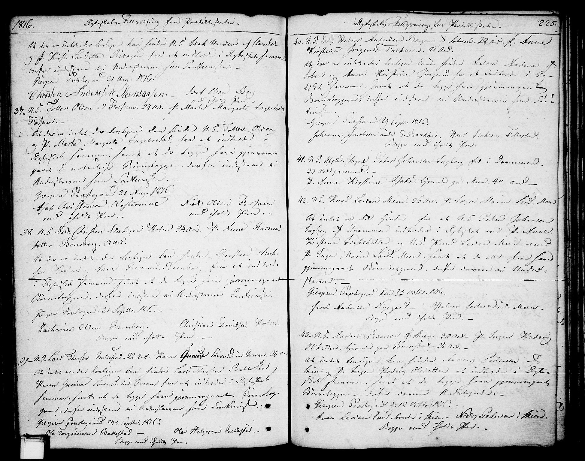 Gjerpen kirkebøker, AV/SAKO-A-265/F/Fa/L0003: Parish register (official) no. I 3, 1796-1814, p. 225