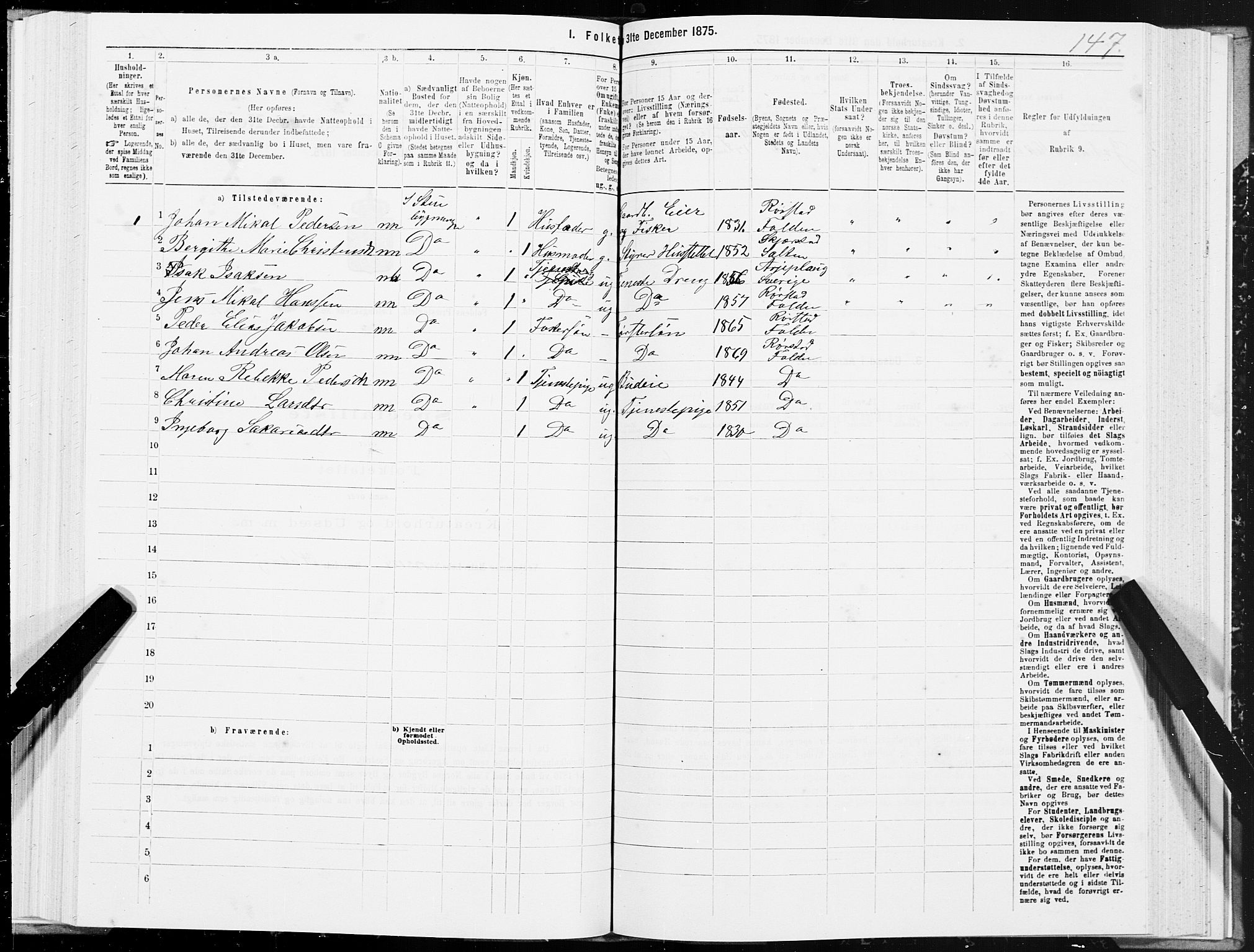 SAT, 1875 census for 1845P Folda, 1875, p. 2147