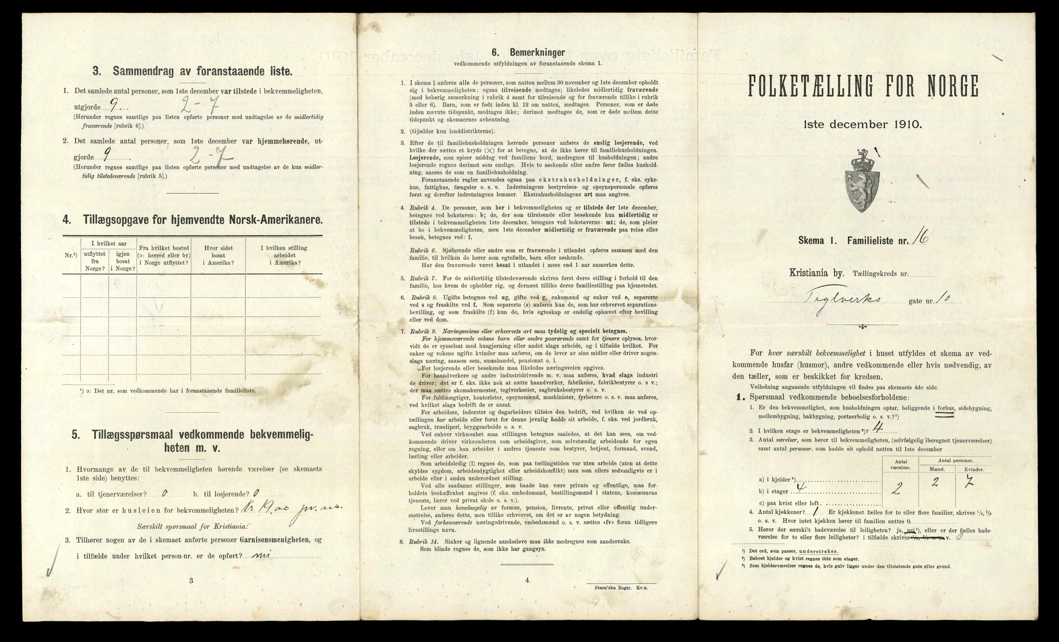 RA, 1910 census for Kristiania, 1910, p. 103427