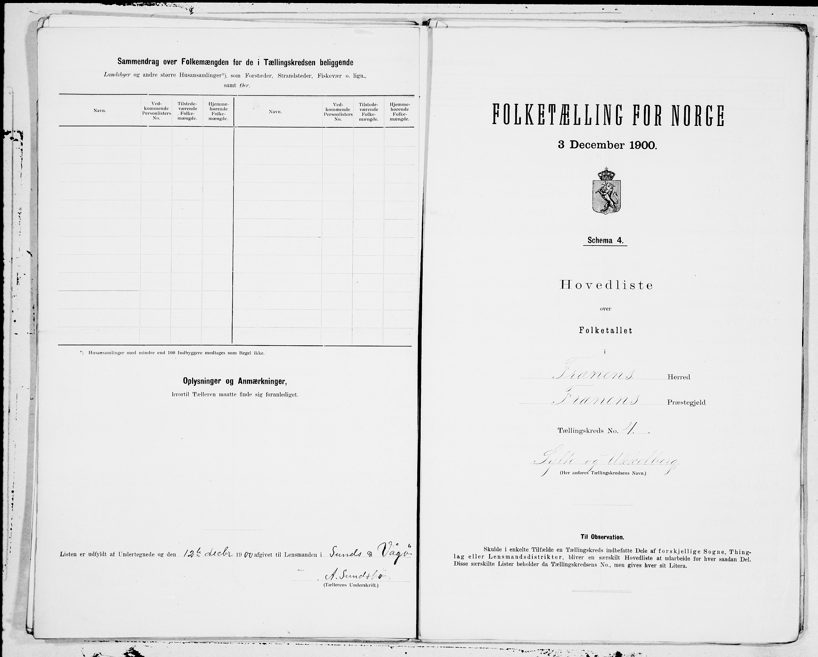 SAT, 1900 census for Fræna, 1900, p. 10