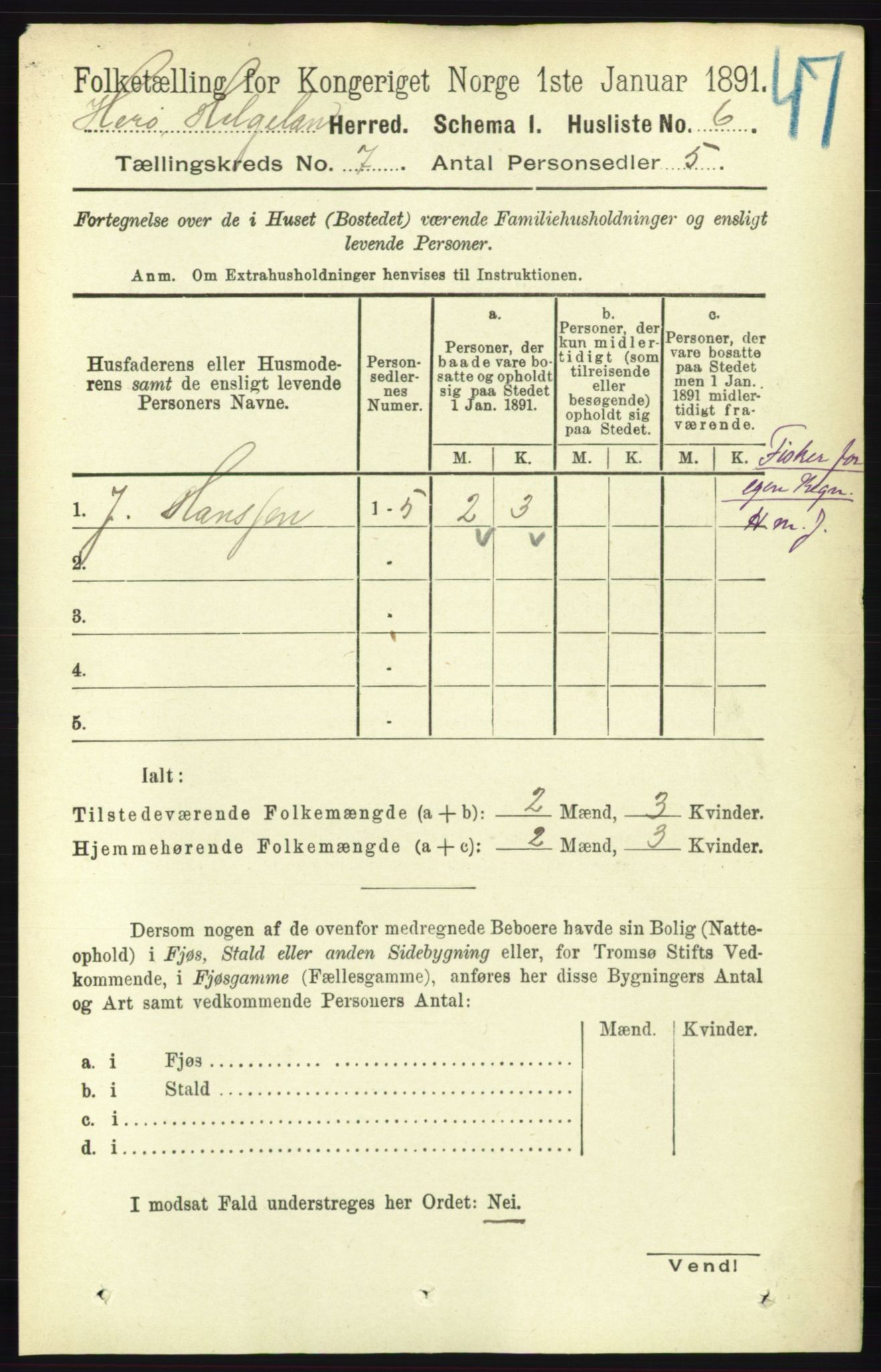 RA, 1891 census for 1818 Herøy, 1891, p. 2212