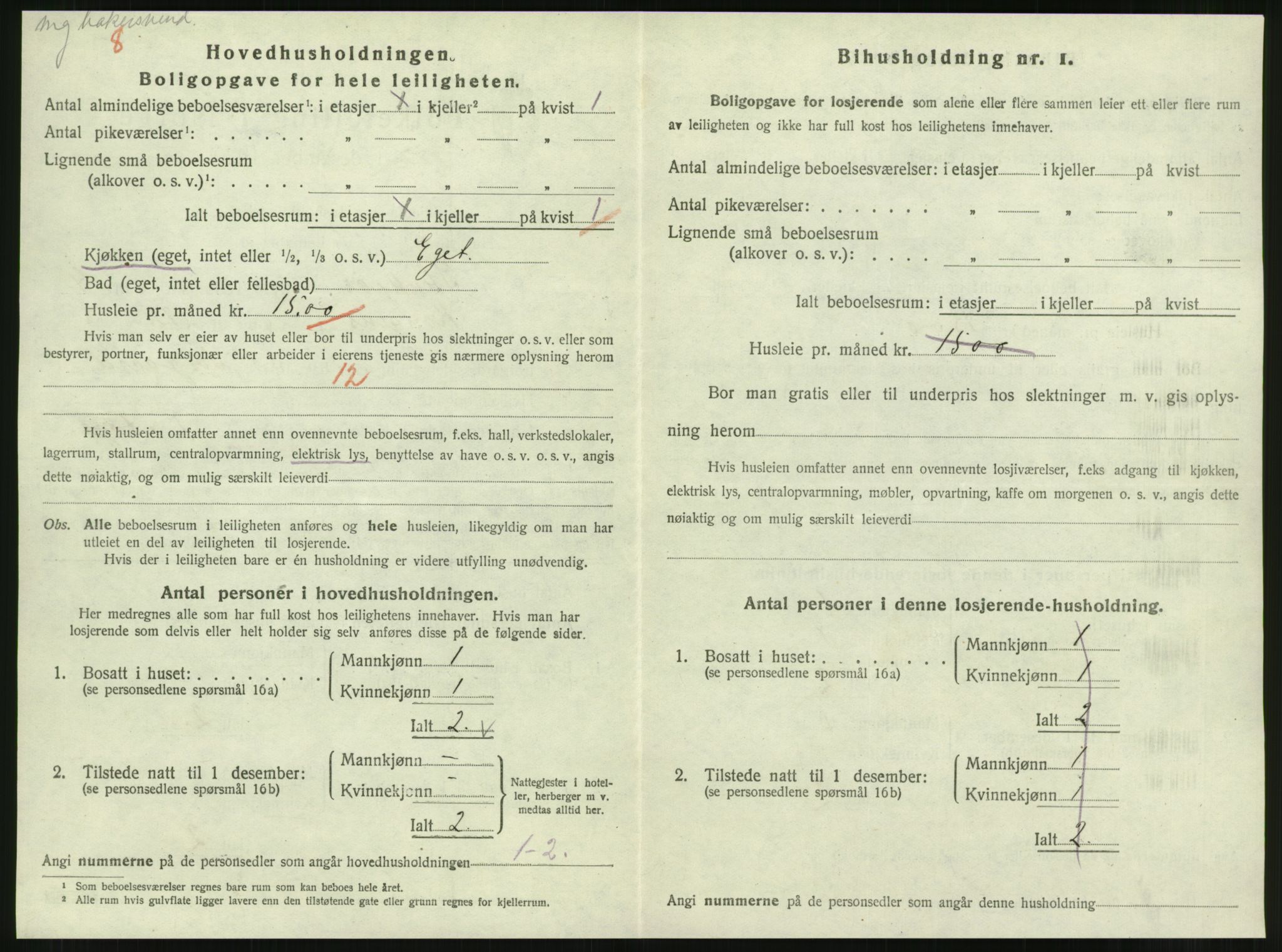 SAT, 1920 census for Steinkjer, 1920, p. 2209