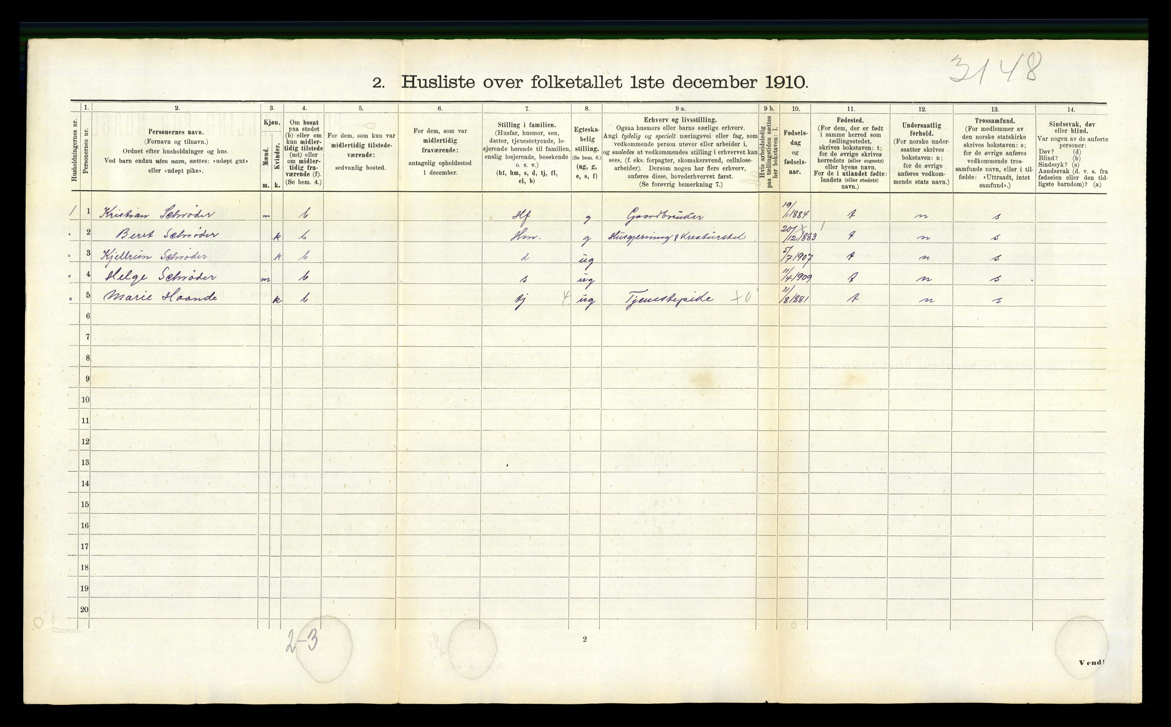 RA, 1910 census for Edøy, 1910, p. 1165