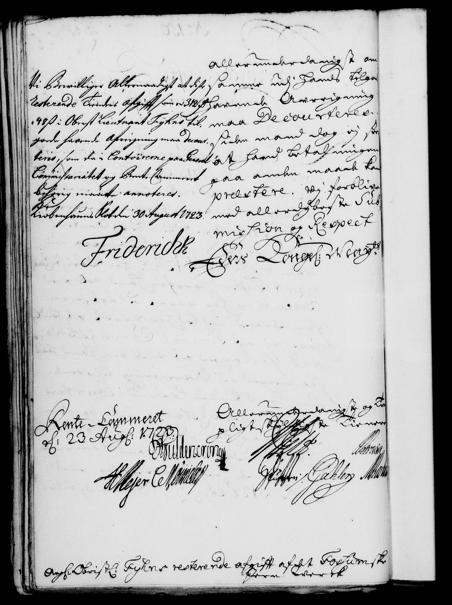 Rentekammeret, Kammerkanselliet, RA/EA-3111/G/Gf/Gfa/L0006: Norsk relasjons- og resolusjonsprotokoll (merket RK 52.6), 1723, p. 943