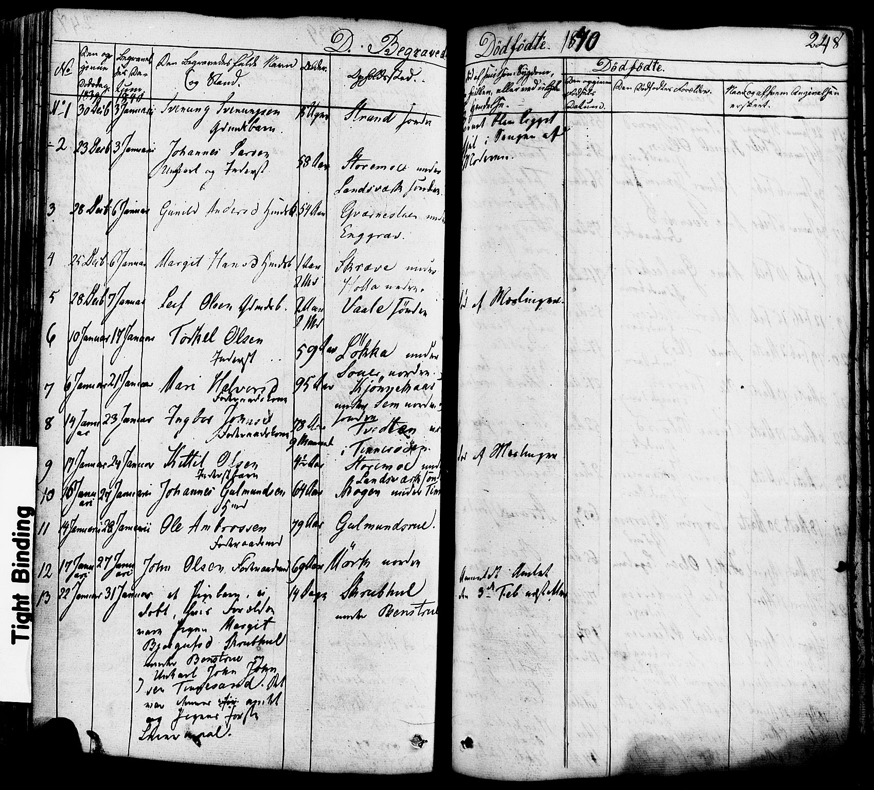 Heddal kirkebøker, SAKO/A-268/F/Fa/L0006: Parish register (official) no. I 6, 1837-1854, p. 248