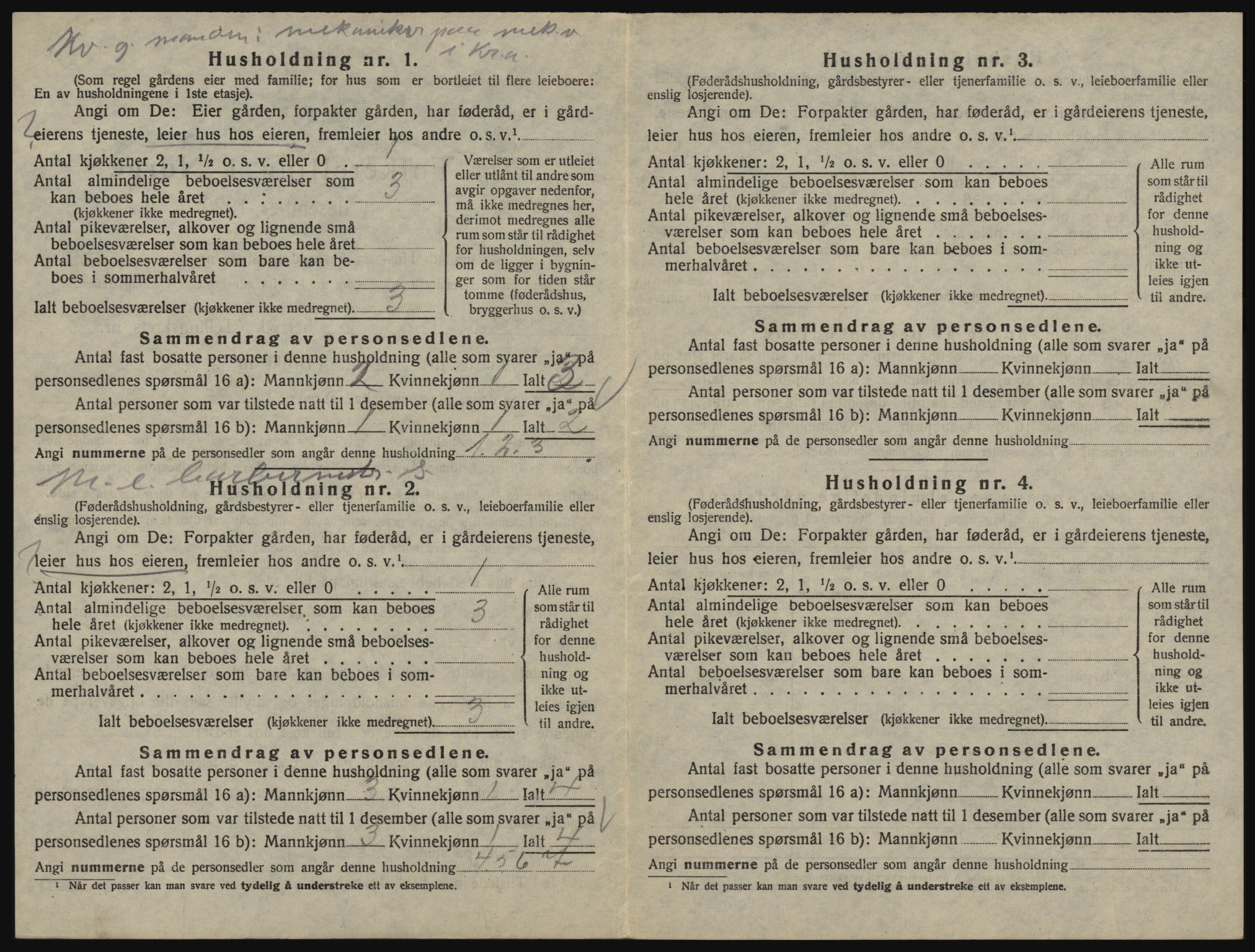 SAO, 1920 census for Glemmen, 1920, p. 108