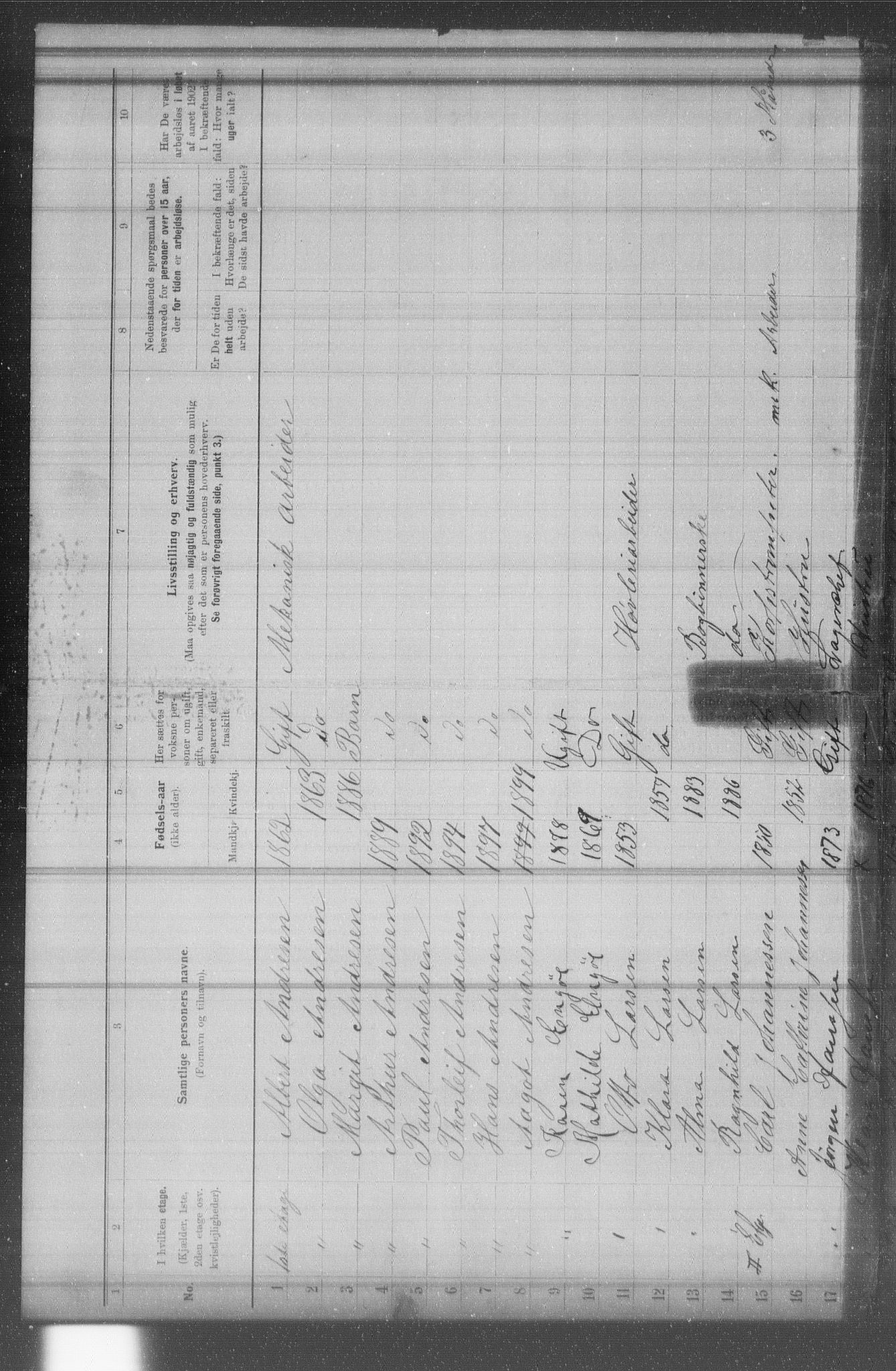 OBA, Municipal Census 1902 for Kristiania, 1902, p. 12520